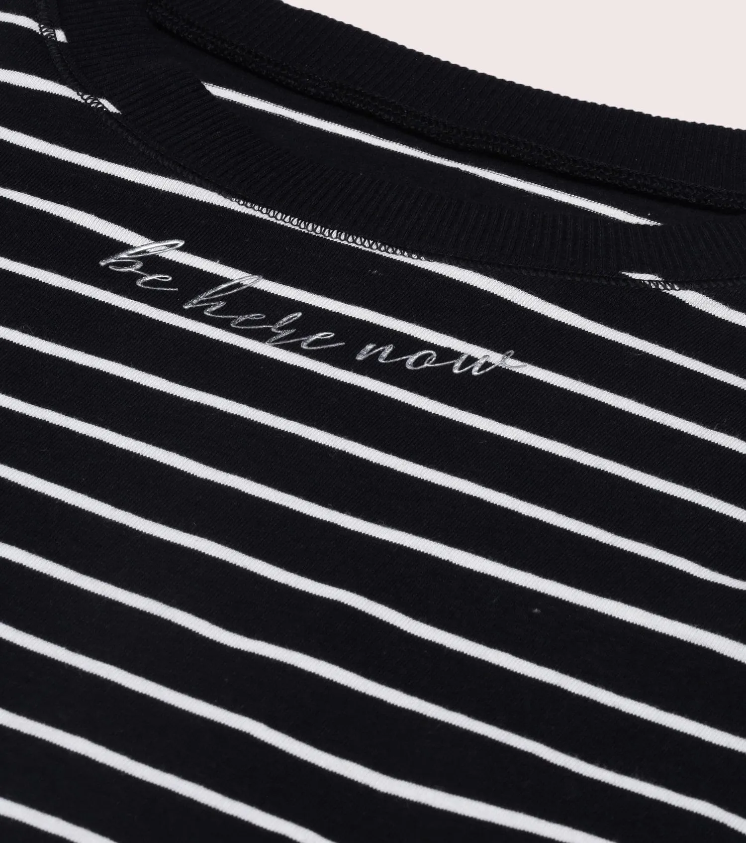 Active Cotton Tee -Stripes | Yarn Dyed Stripe Short Sleeve Anti-Odour Cotton Tee With Graphic