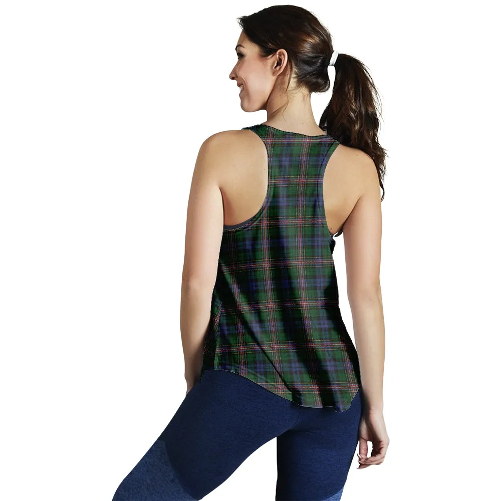 Allison Tartan Women Racerback Tanks with Family Crest