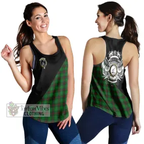 Anstruther Tartan Women's Racerback Tanks with Family Crest and Military Logo Style