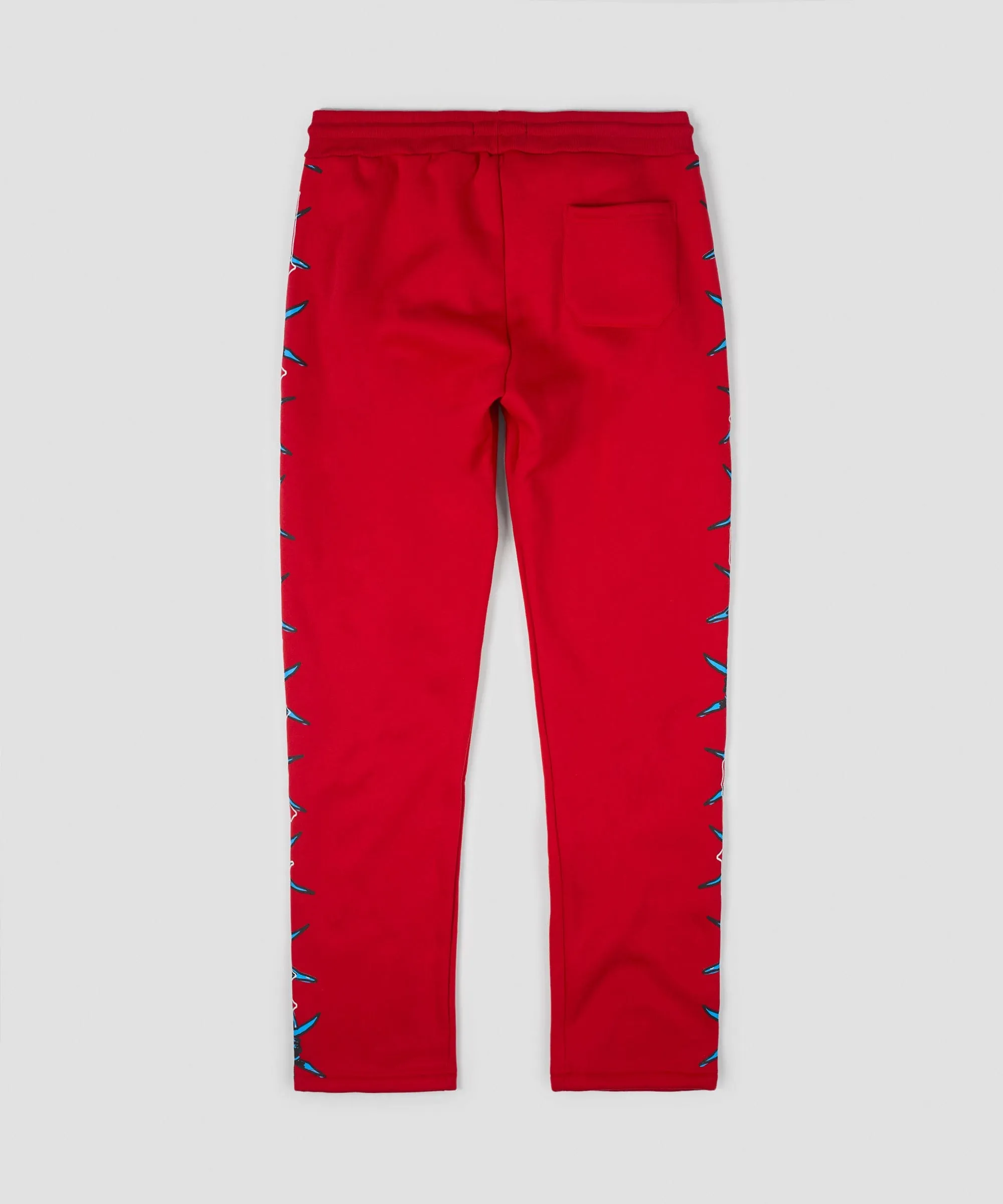 Anti Social Cherub Relaxed Fit Fleece Pants - Red