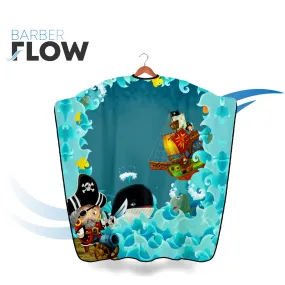 Barber Flow Sea Pirate Kids Cape