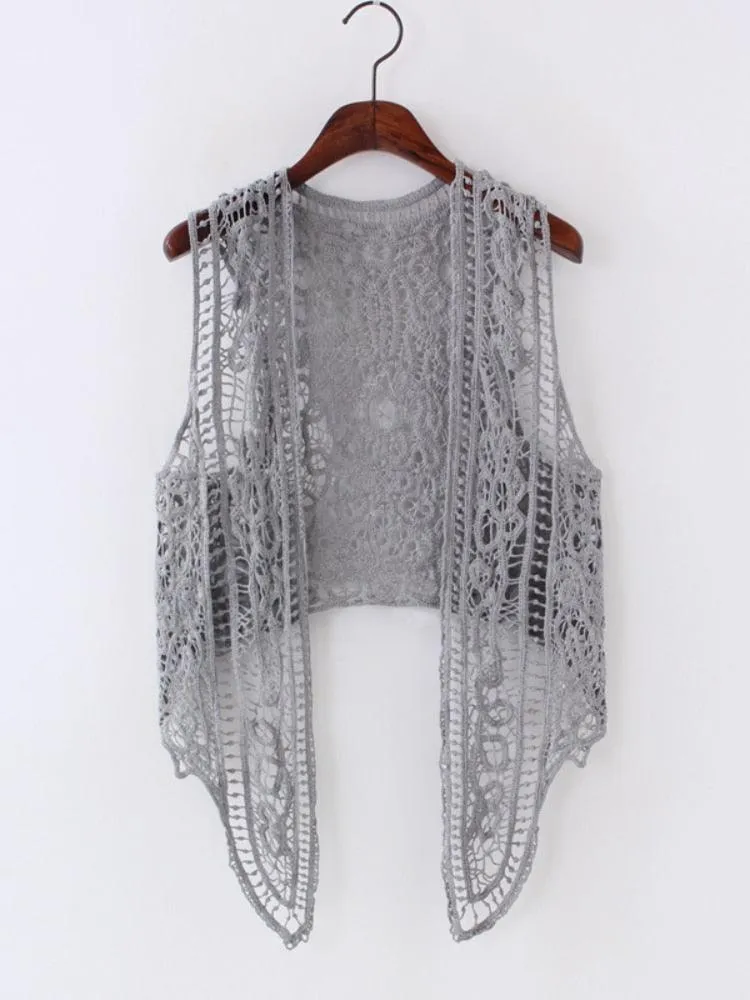 Boho Crochet Vest