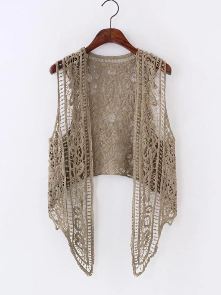 Boho Crochet Vest