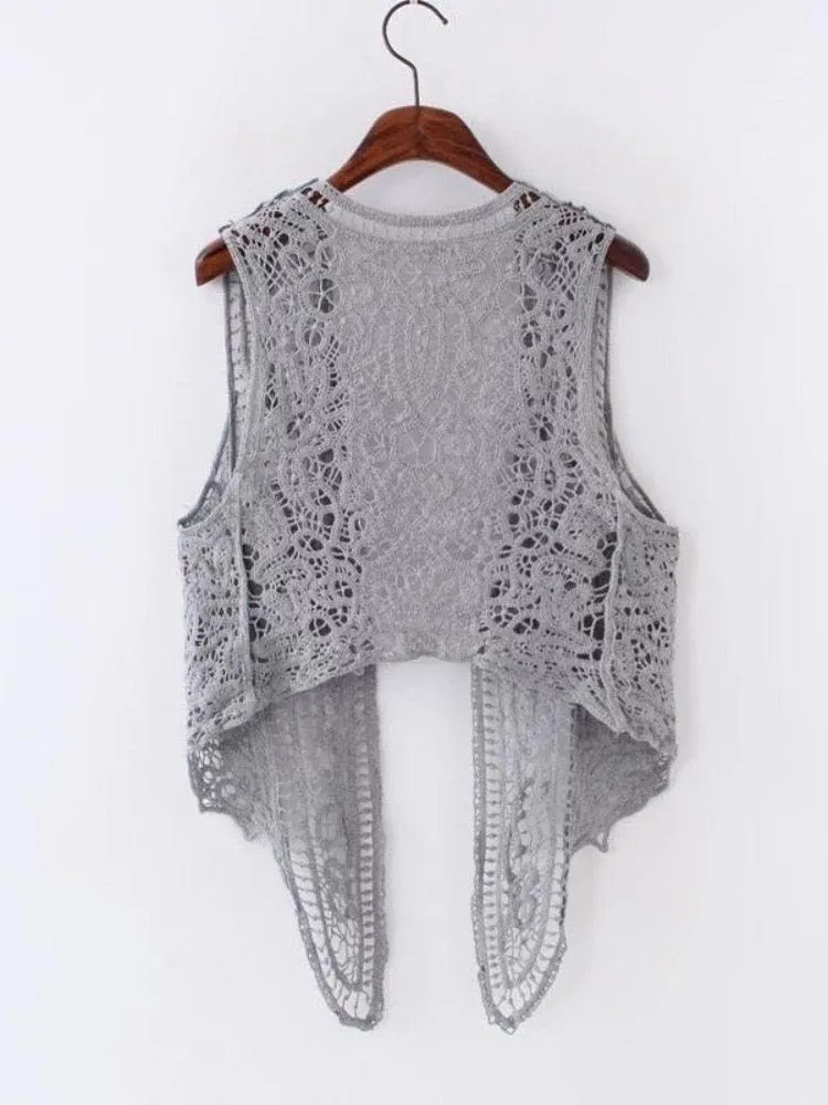 Boho Crochet Vest