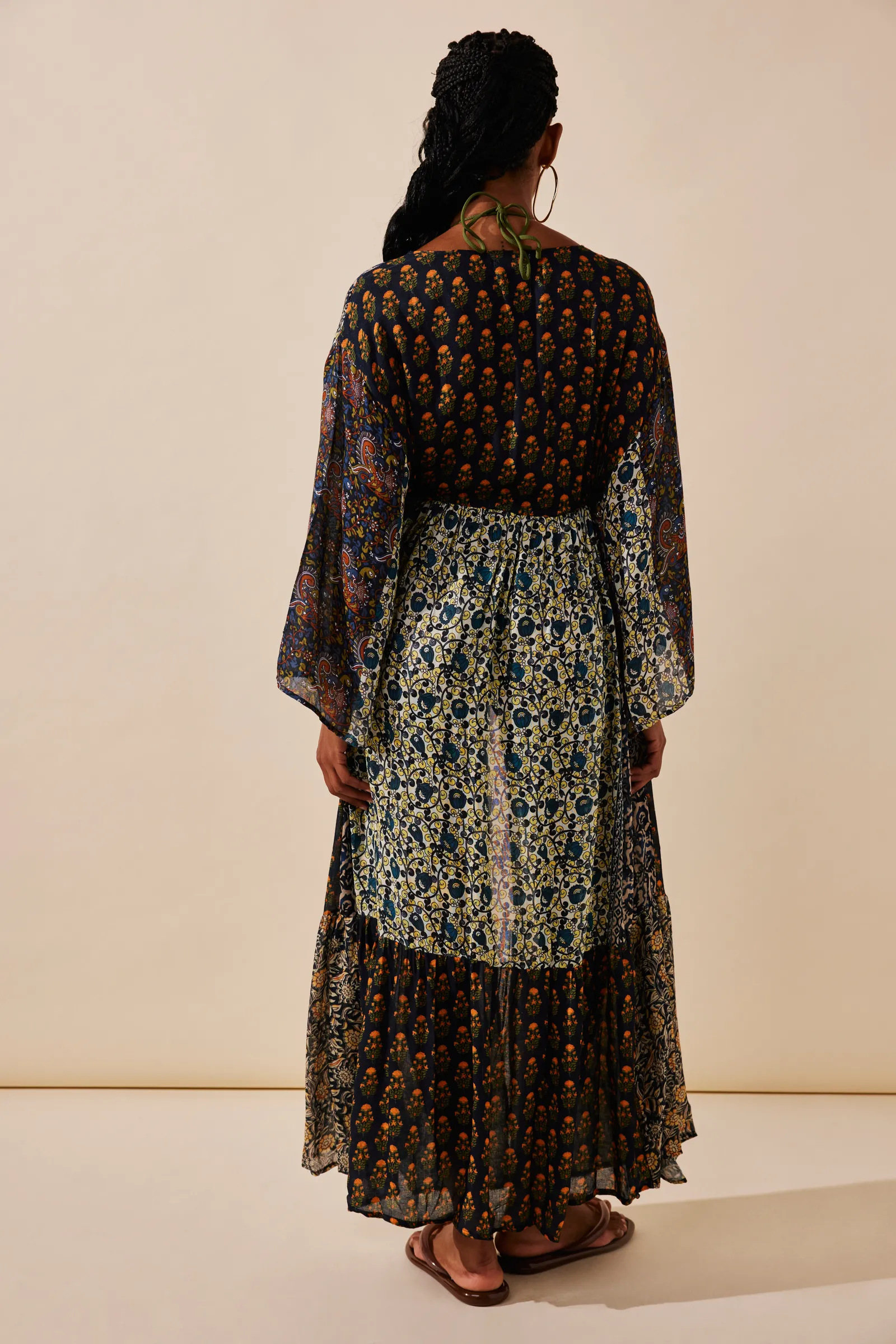 Bombay Mixed Print Kimono