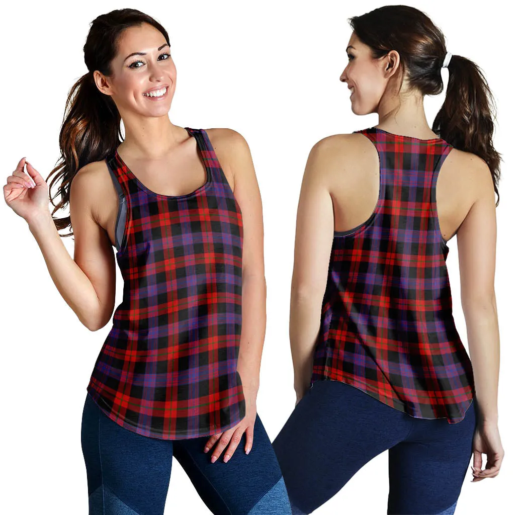 Brown (Broun) Tartan Women's Racerback Tanks