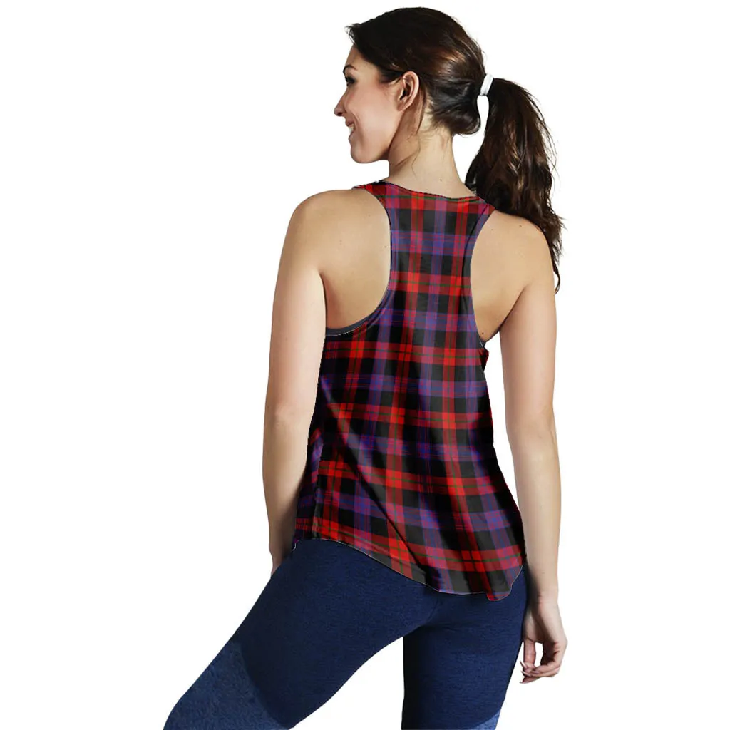 Brown (Broun) Tartan Women's Racerback Tanks