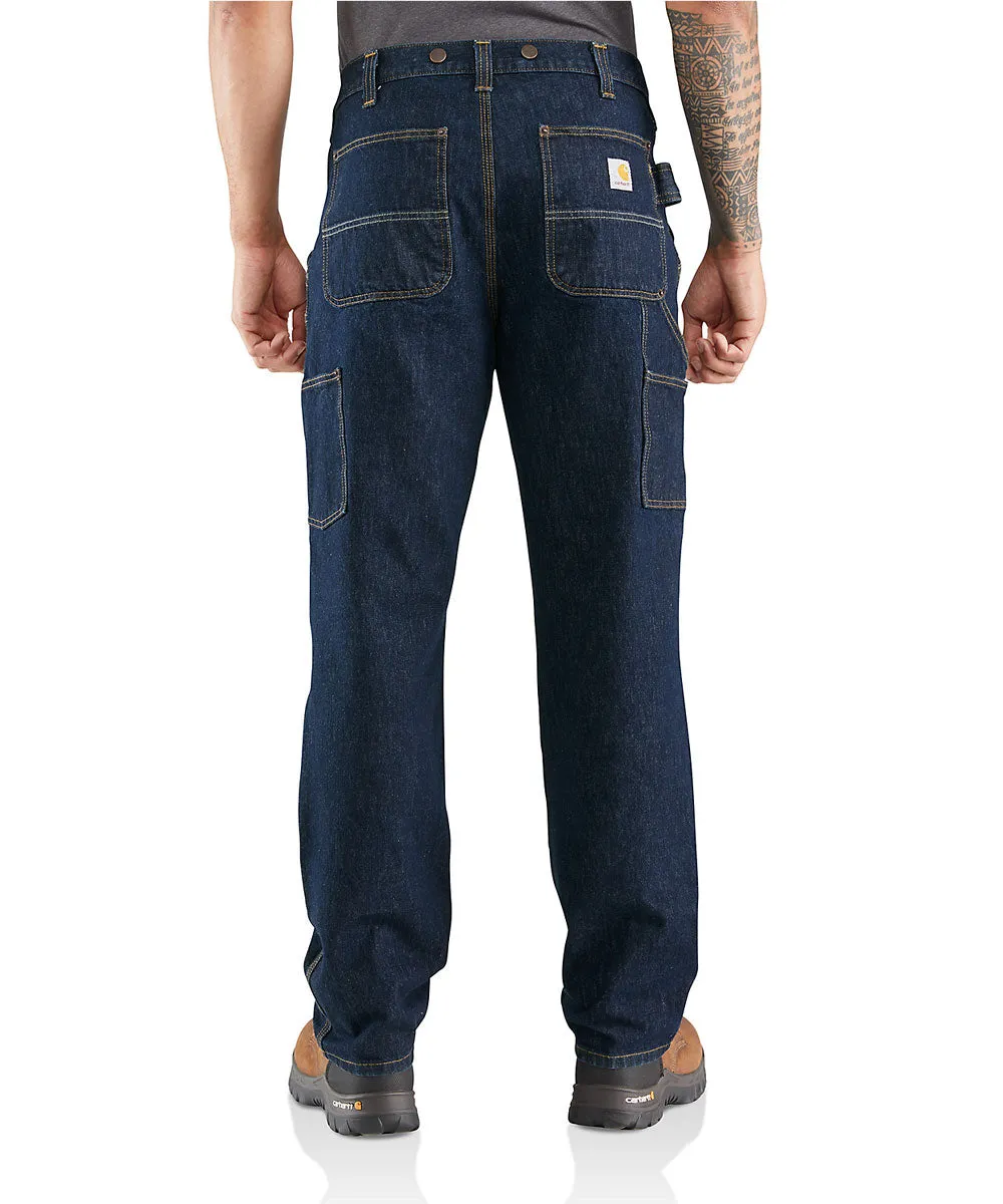 Carhartt Men's Rugged Flex Relaxed Fit Double Front Utility Logger Jeans