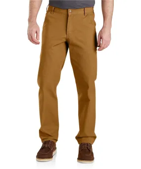 Carhartt Men’s Rugged Flex Relaxed Fit Duck Dungaree - Carhartt Brown