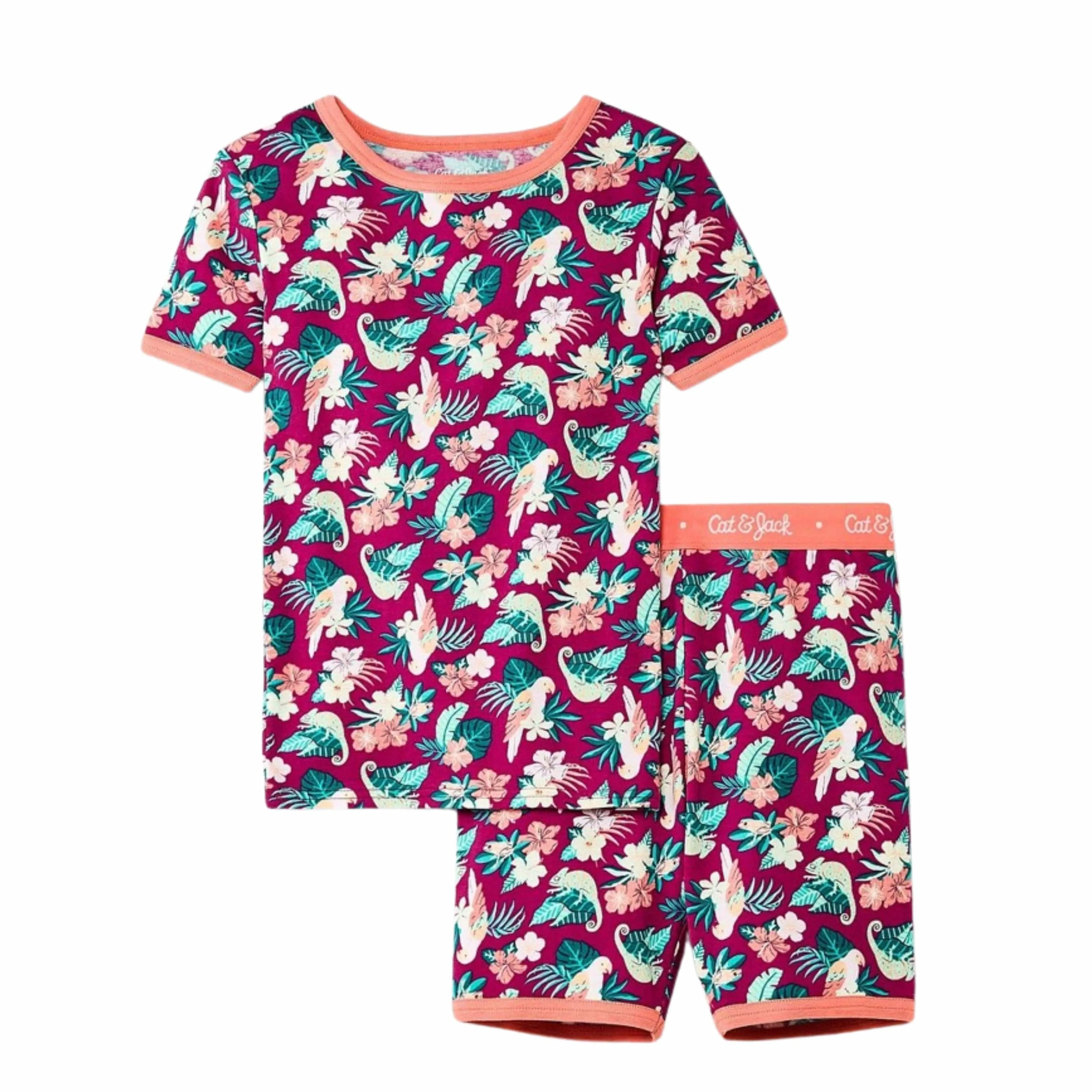 CAT & JACK - Kids -  Bird Floral Snug Fit Pajama Set