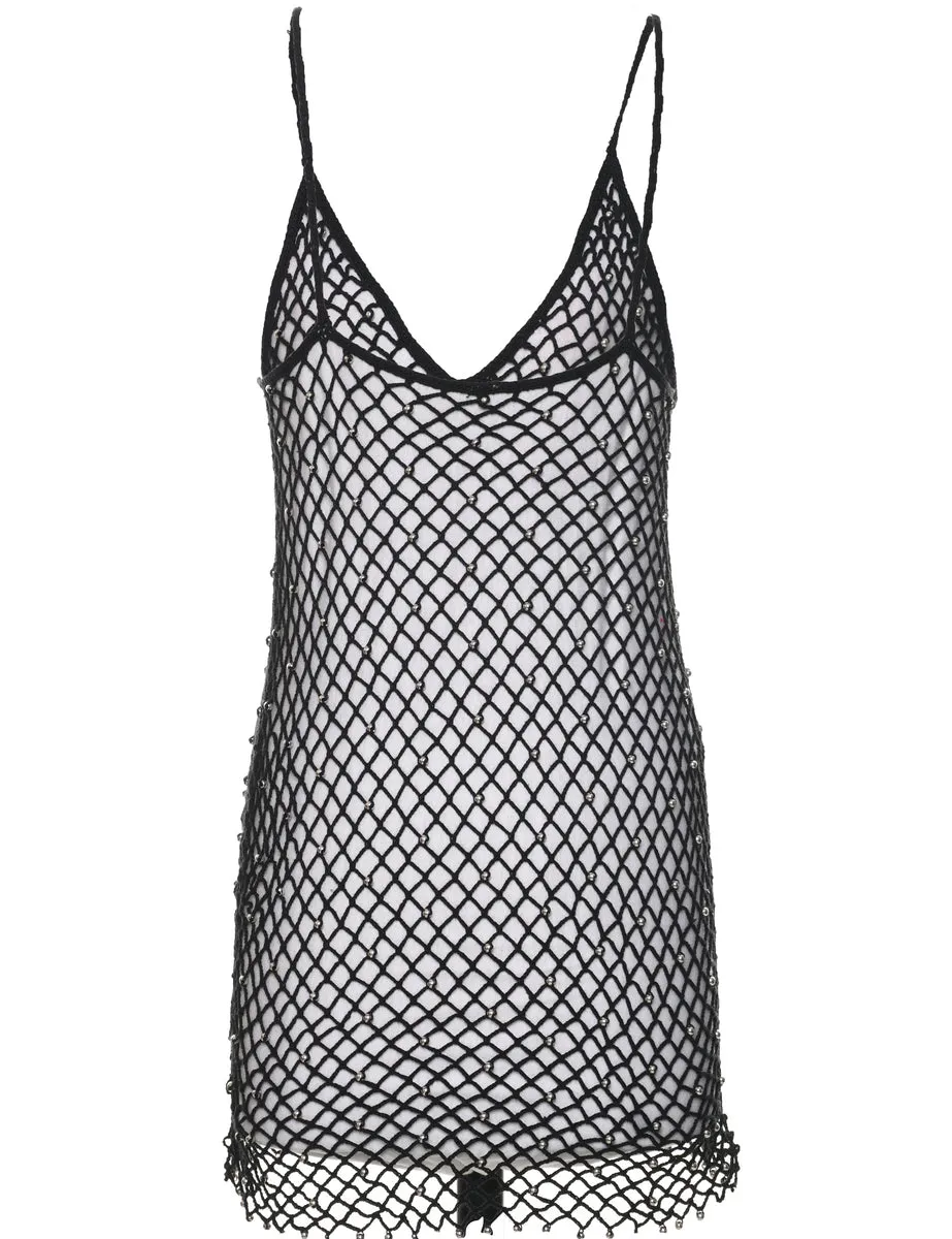 Crochet Beaded Vest - XS