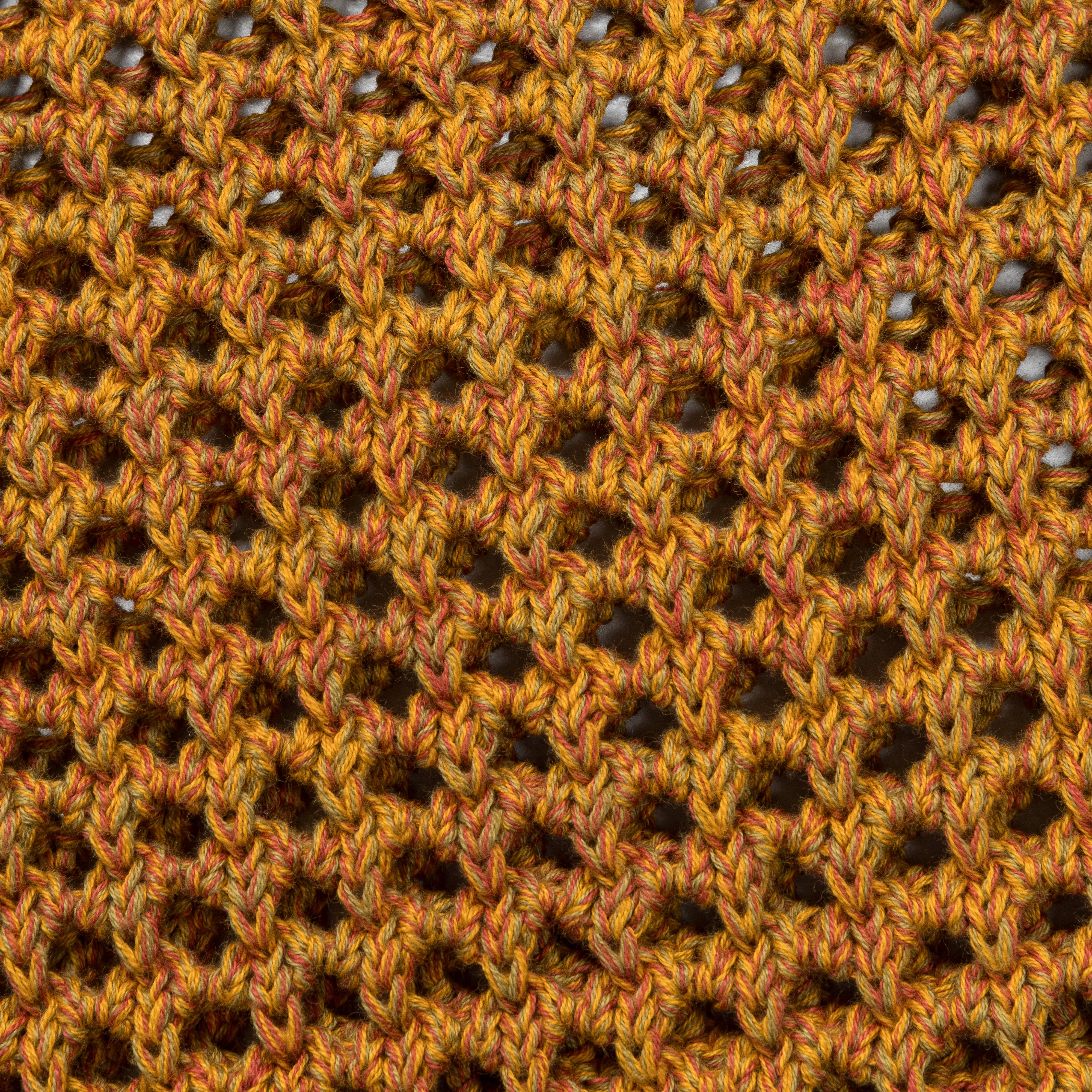 Crochet Vest - Orange Mustard