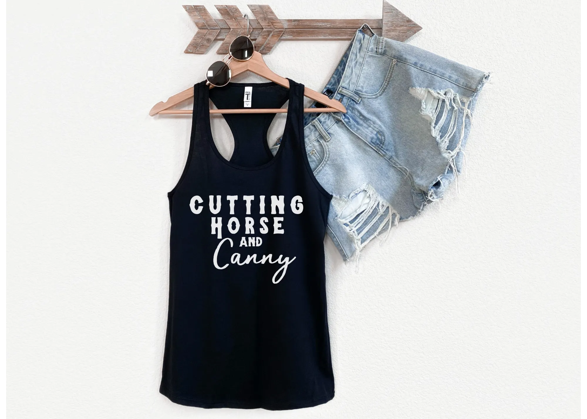 Cutting Horse & Canny Racerback Tank