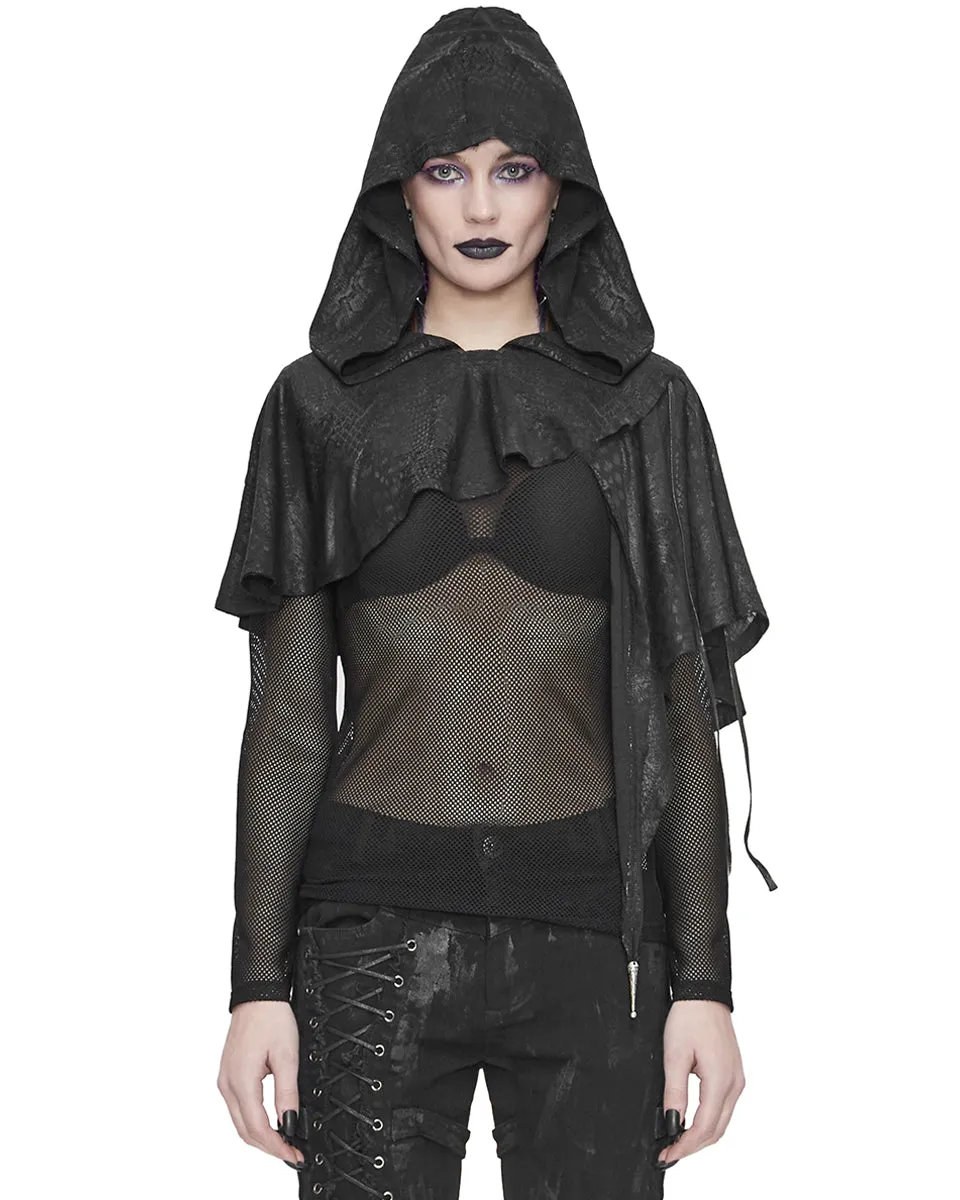 Devil Fashion Dark Crystal Womens Apocalyptic Hooded Cape