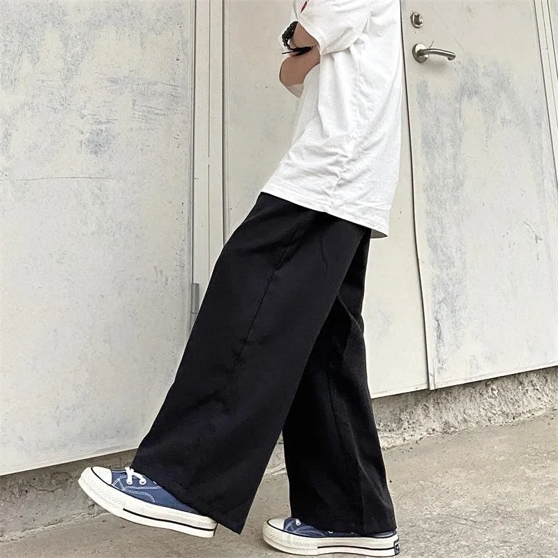 Elastic Waist Relaxed Fit Pants