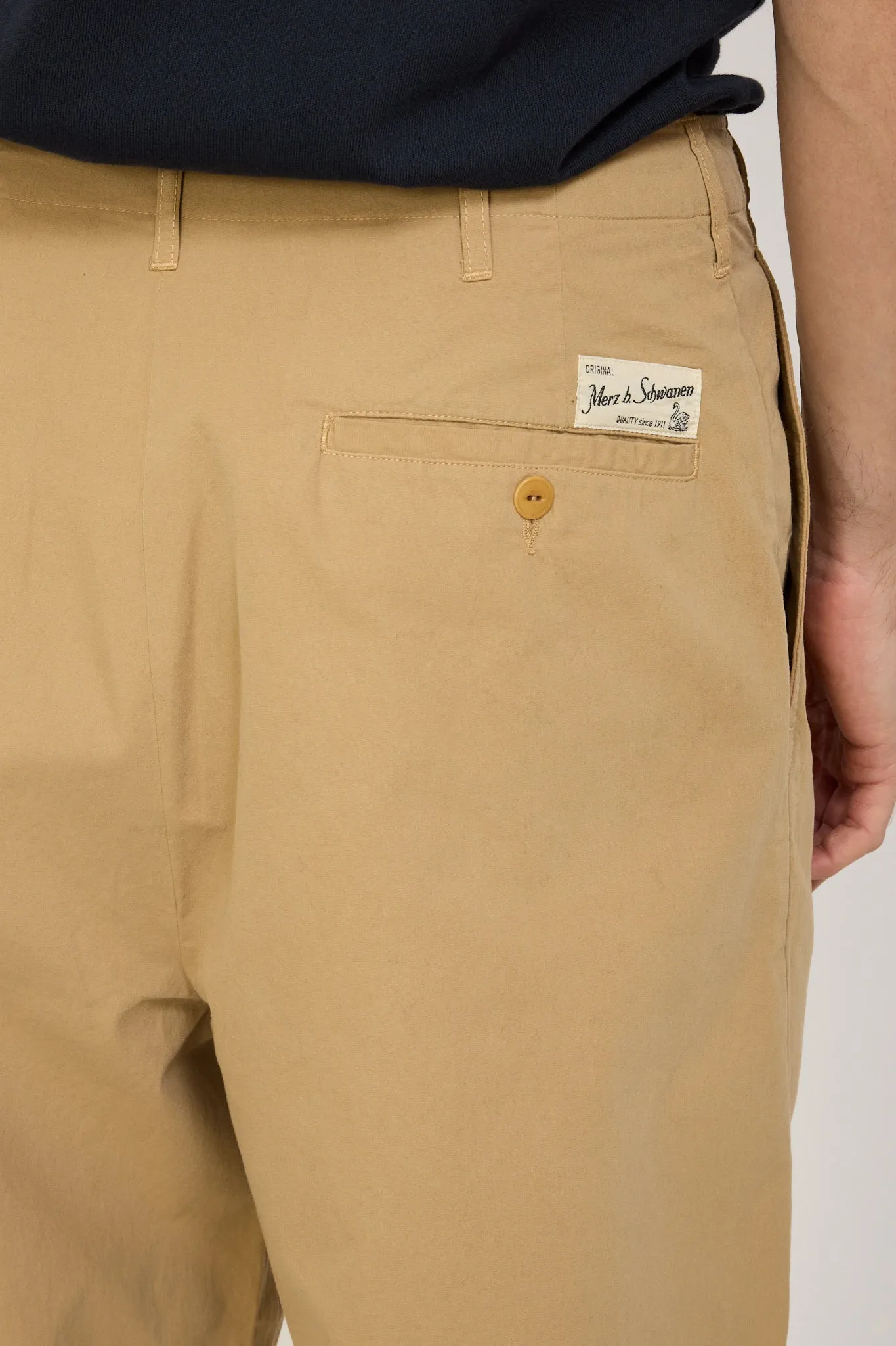 GOOD BASICS | Relaxed Fit Pleated Front Pants Khaki