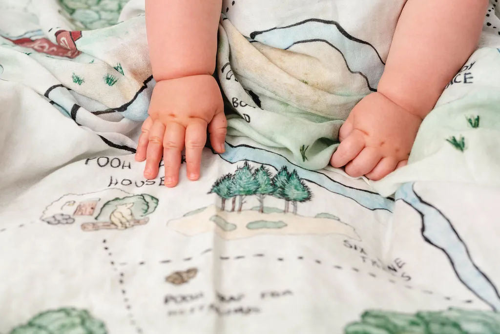 Hundred Acre Wood Swaddle Blanket