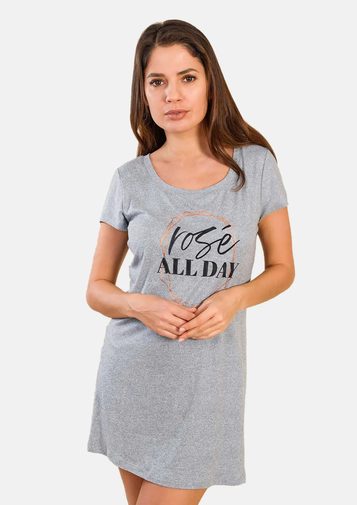 Jersey Nightdress with Slogan