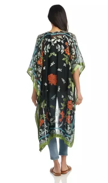 Karen Kane Womens Textured Floral Kimono, OS