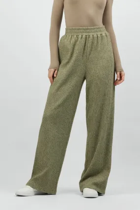 Knit Relaxed Fit Pants - Olive