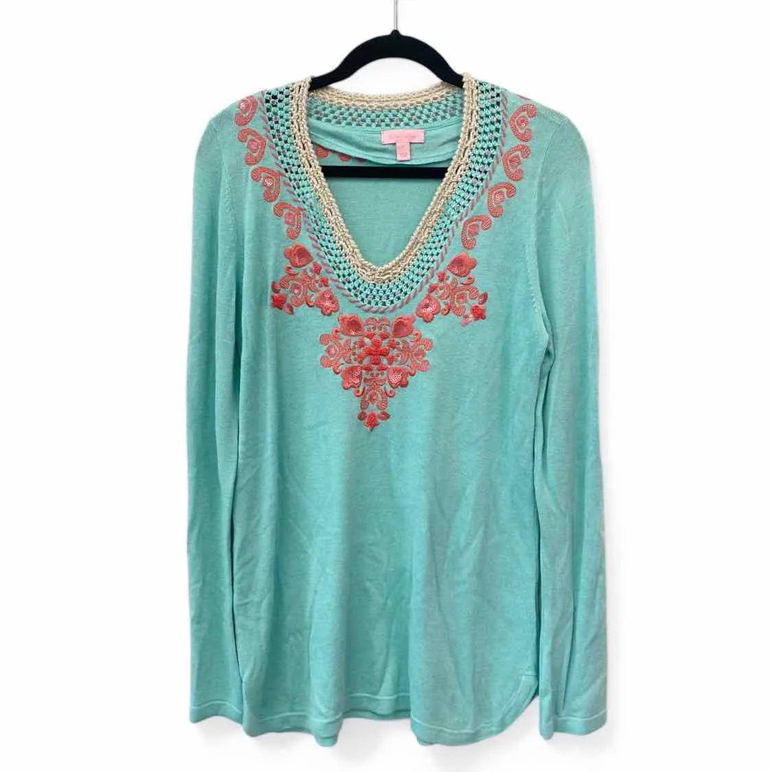 Lilly Pulitzer Teal Size L Tunics