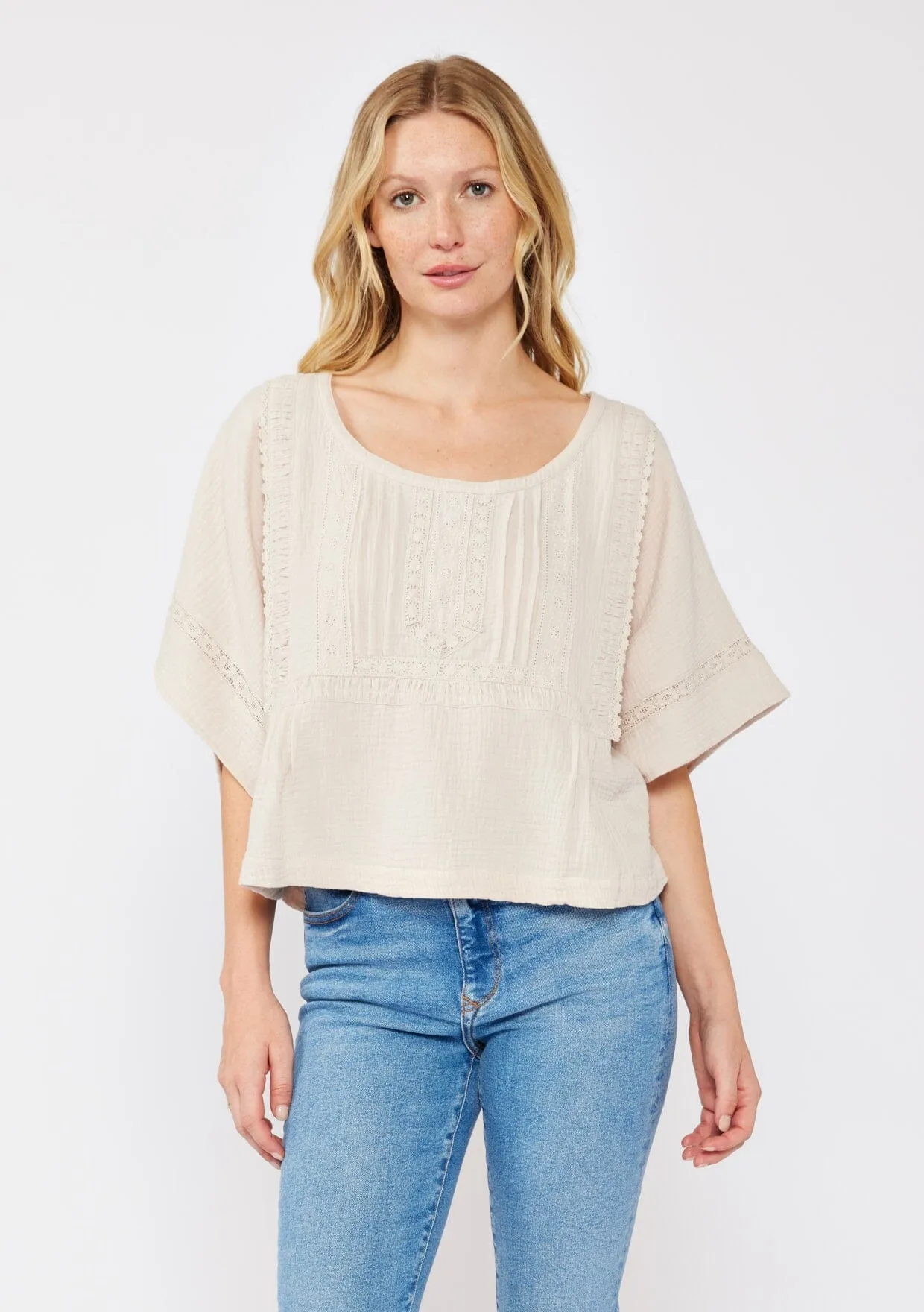 Livin' In it Cotton Blouse