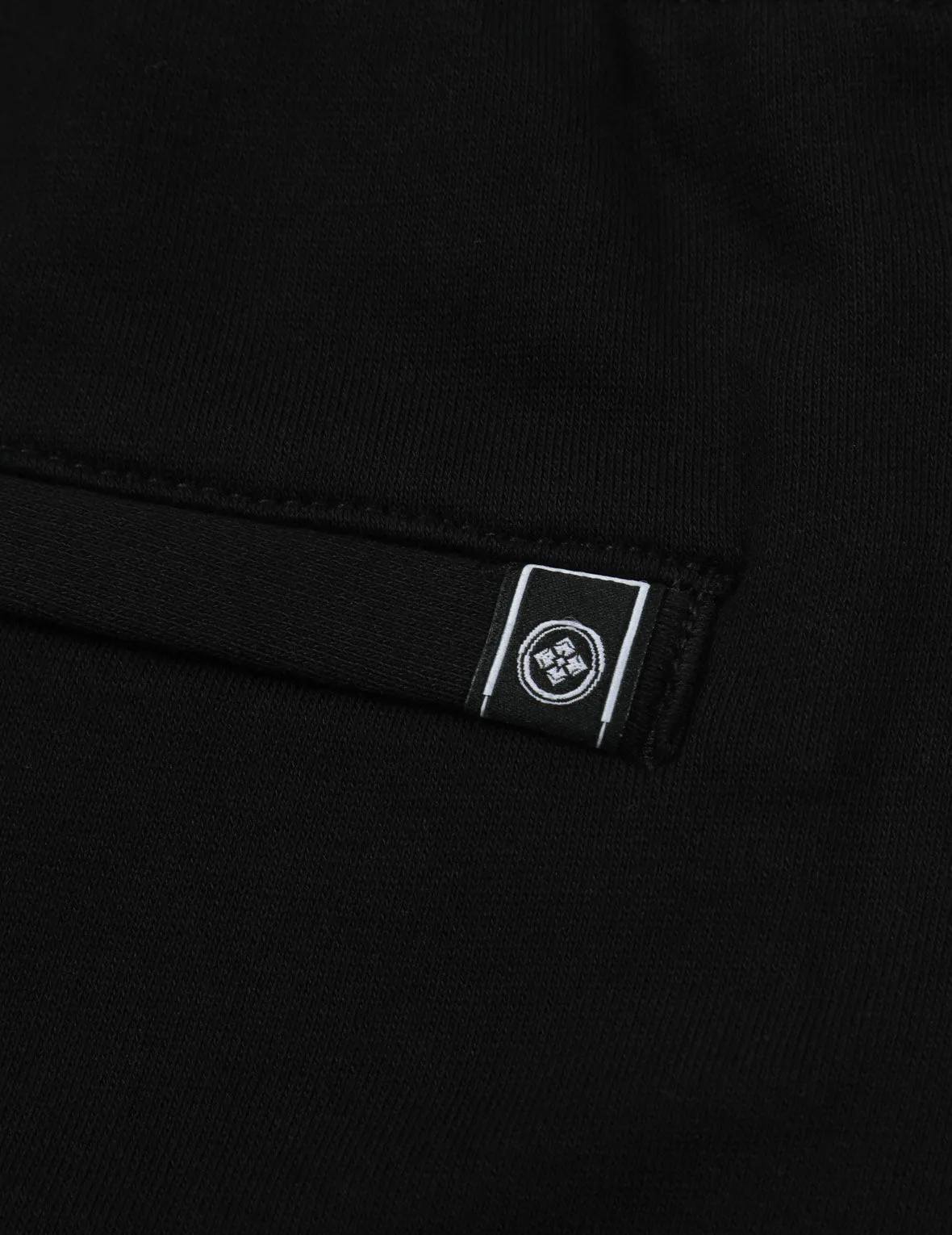 Logo and Seagull Embroidered Scallop Hem Sweatshorts