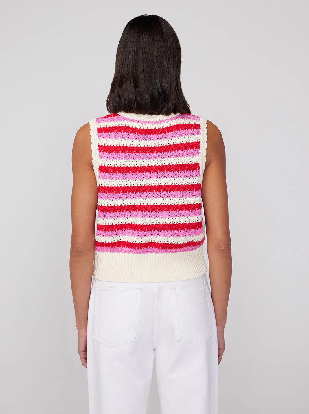 Marley Pink Stripe Knit Top