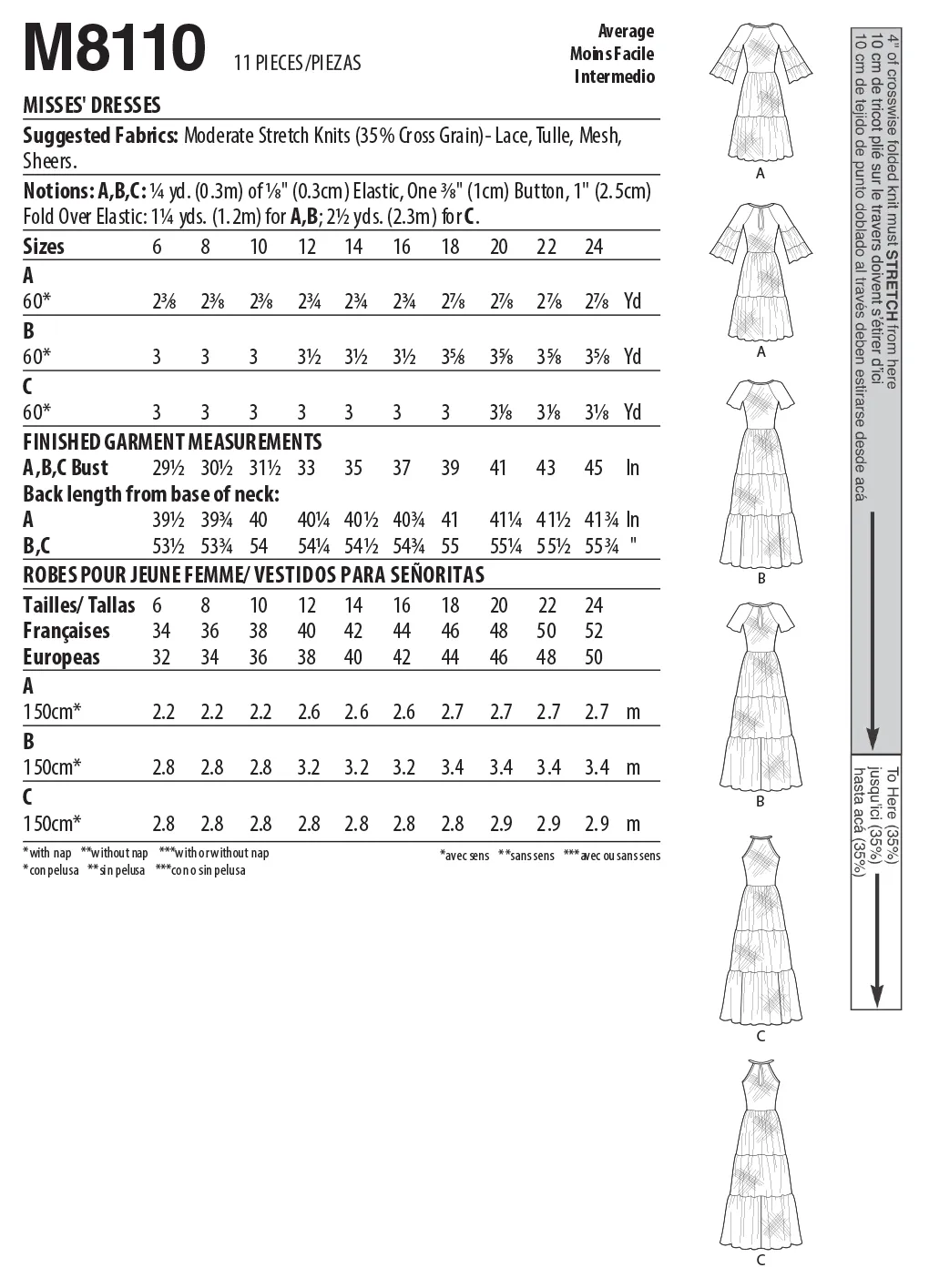 McCall's 8110 Dresses sewing pattern #JourneeMcCalls