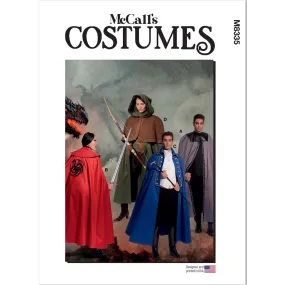 McCall's Pattern M8335 Men's and Misses' Costume Capes