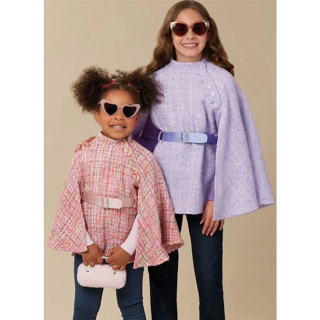 McCall's Pattern M8538 Children's and Girls' Capes