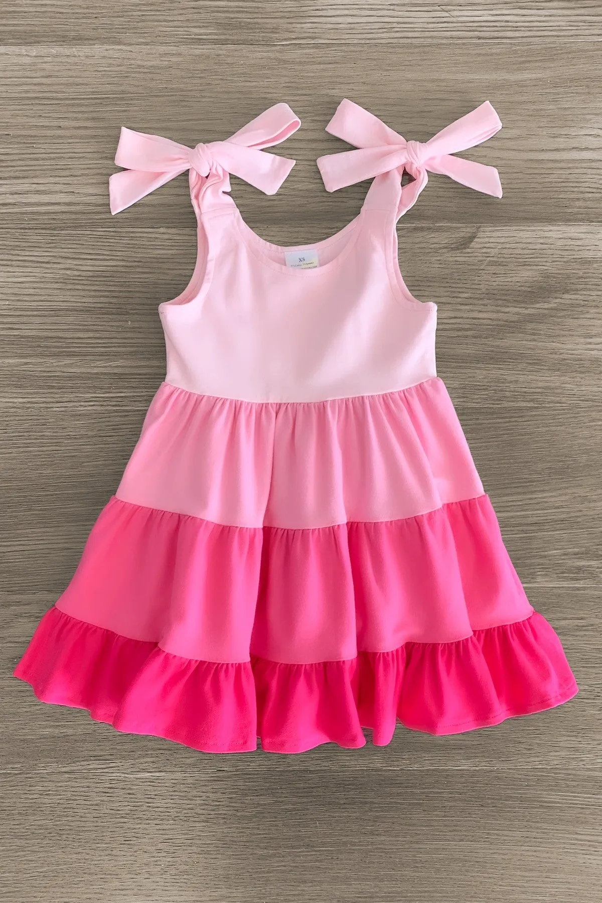 Mom & Me - Pink Tiered Tank Dress