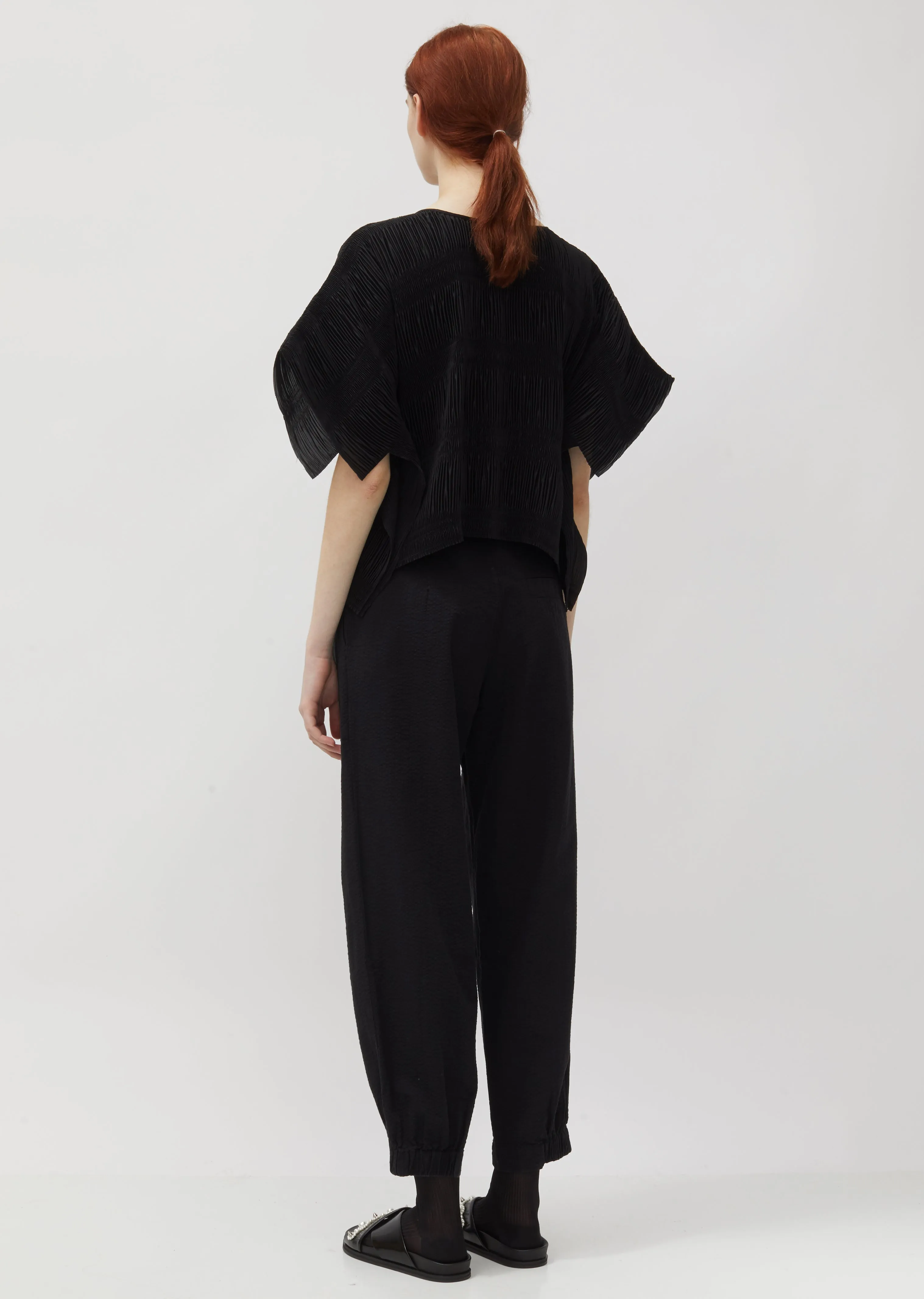 No.3 Pleated Crepe Top