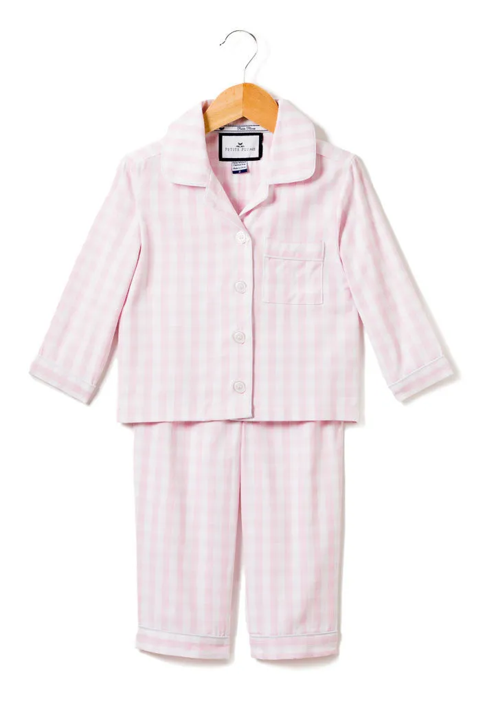 Pink Gingham Pajama Set