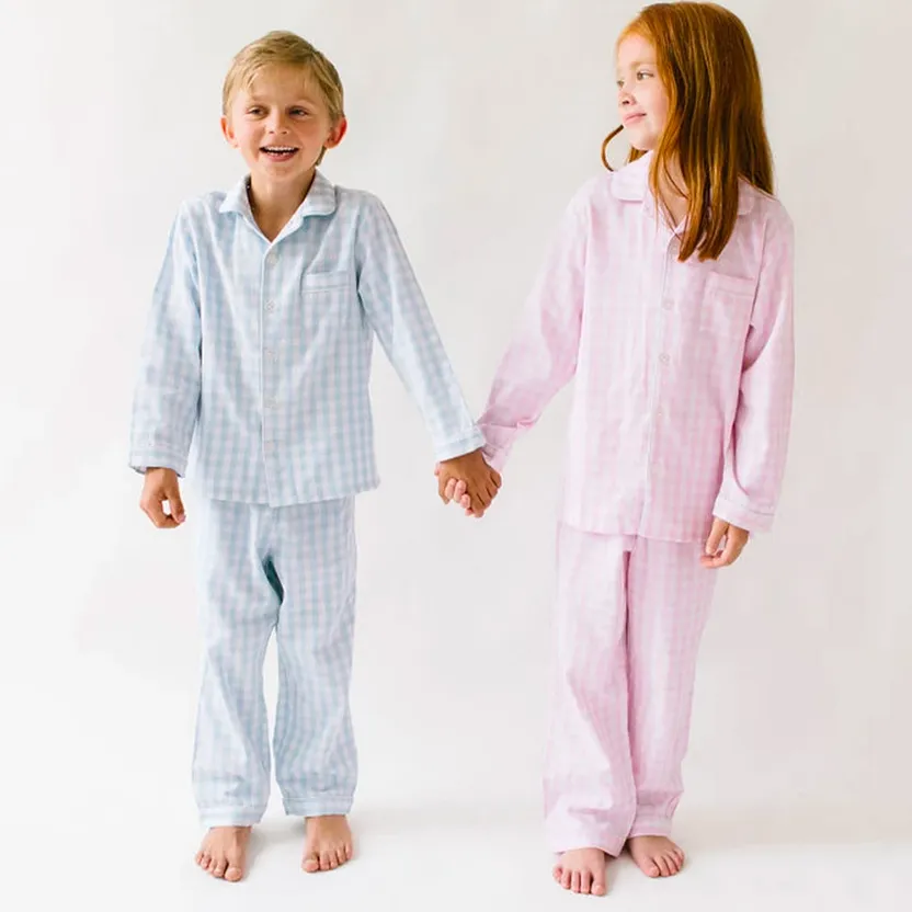 Pink Gingham Pajama Set