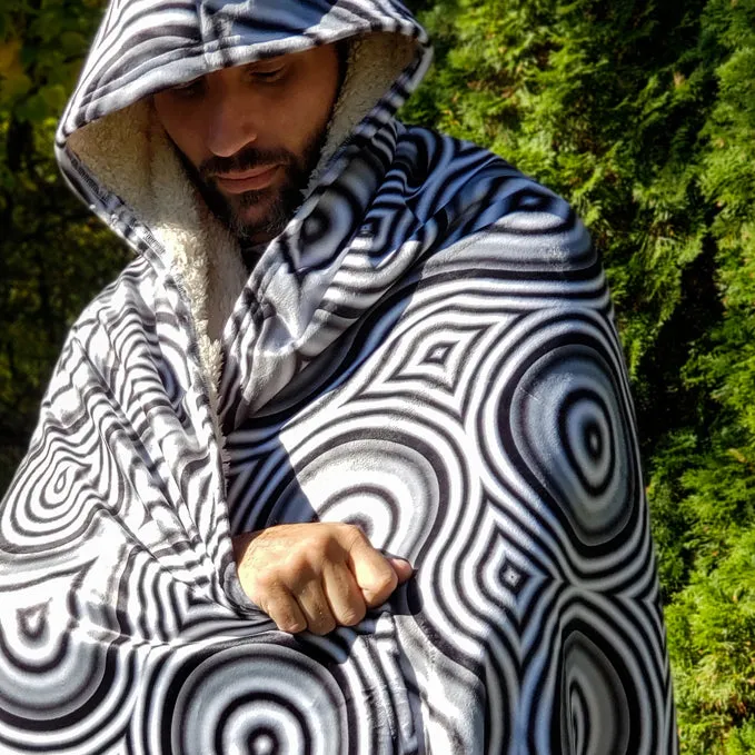 Psychedelic Cape (UV/RGB, Eco-Friendly, Plush, Unisex) | THUMBPRINT