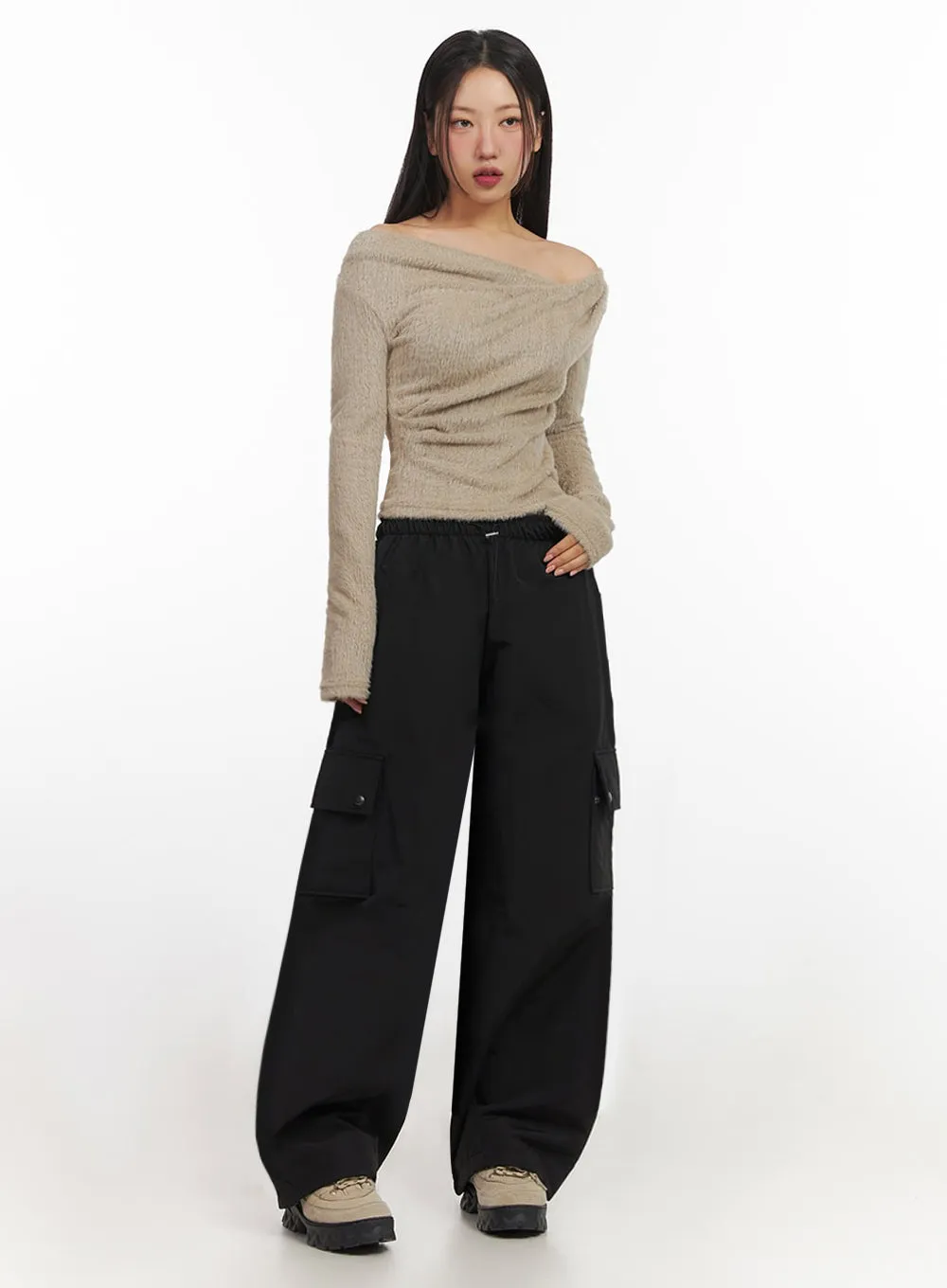 Relaxed-Fit Cotton Cargo Pants IF510