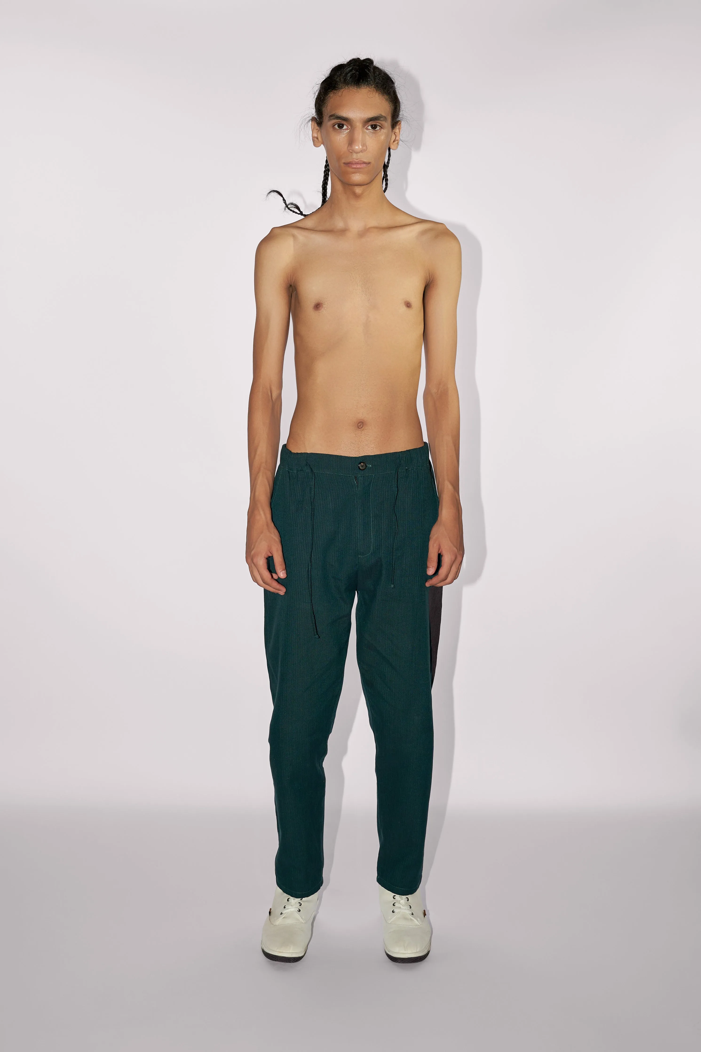 RELAXED FIT ELASTICATED WAIST PANTS