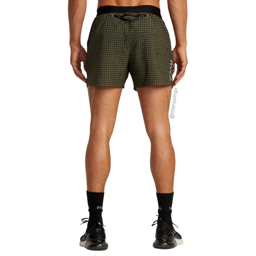 RVCA Runner 14" Elastic Waist Shorts - Olive Night Camo