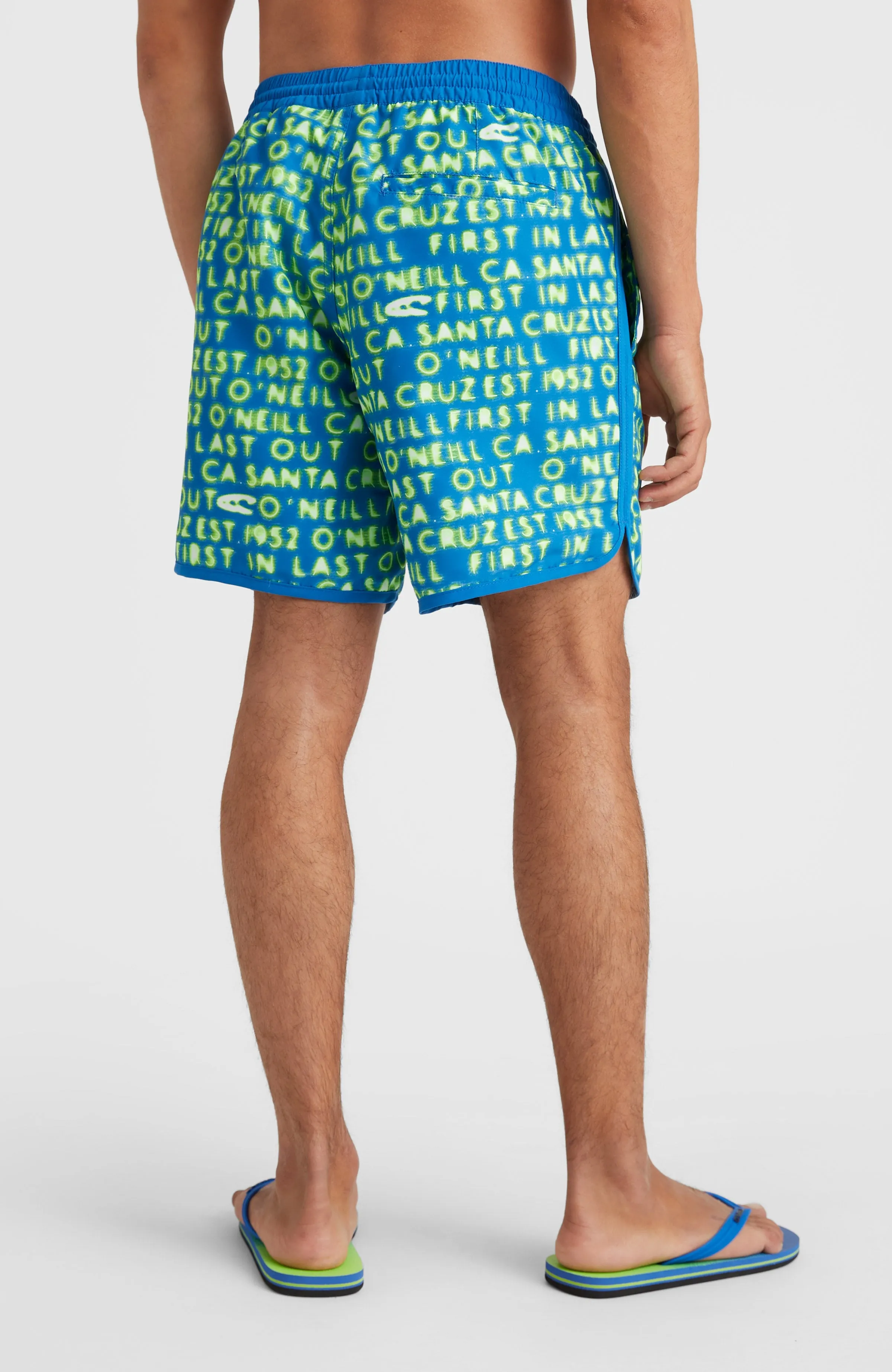 Scallop Neon 16'' Swim Shorts | Bright Blue Neon Lights