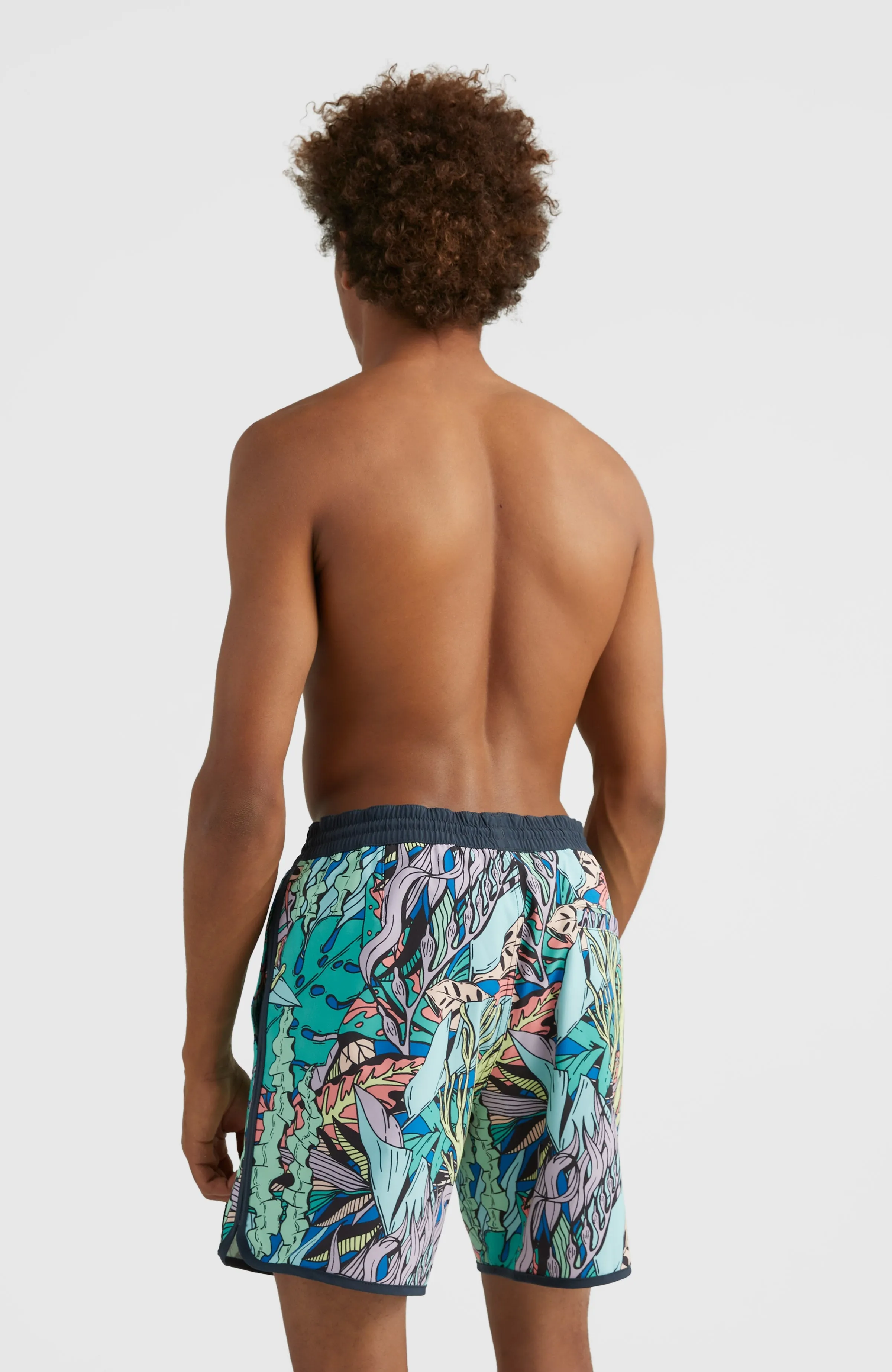 Scallop Ocean 16'' Swim Shorts | Blue Comic Seaweed