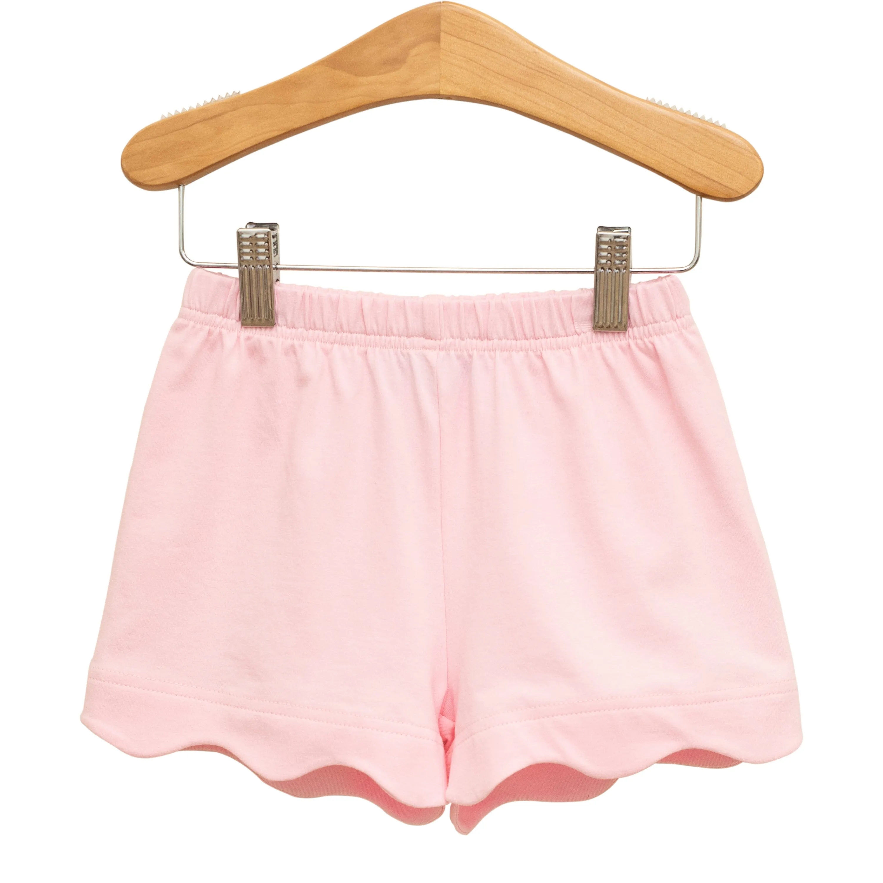 Scallop Shorts | Light Pink