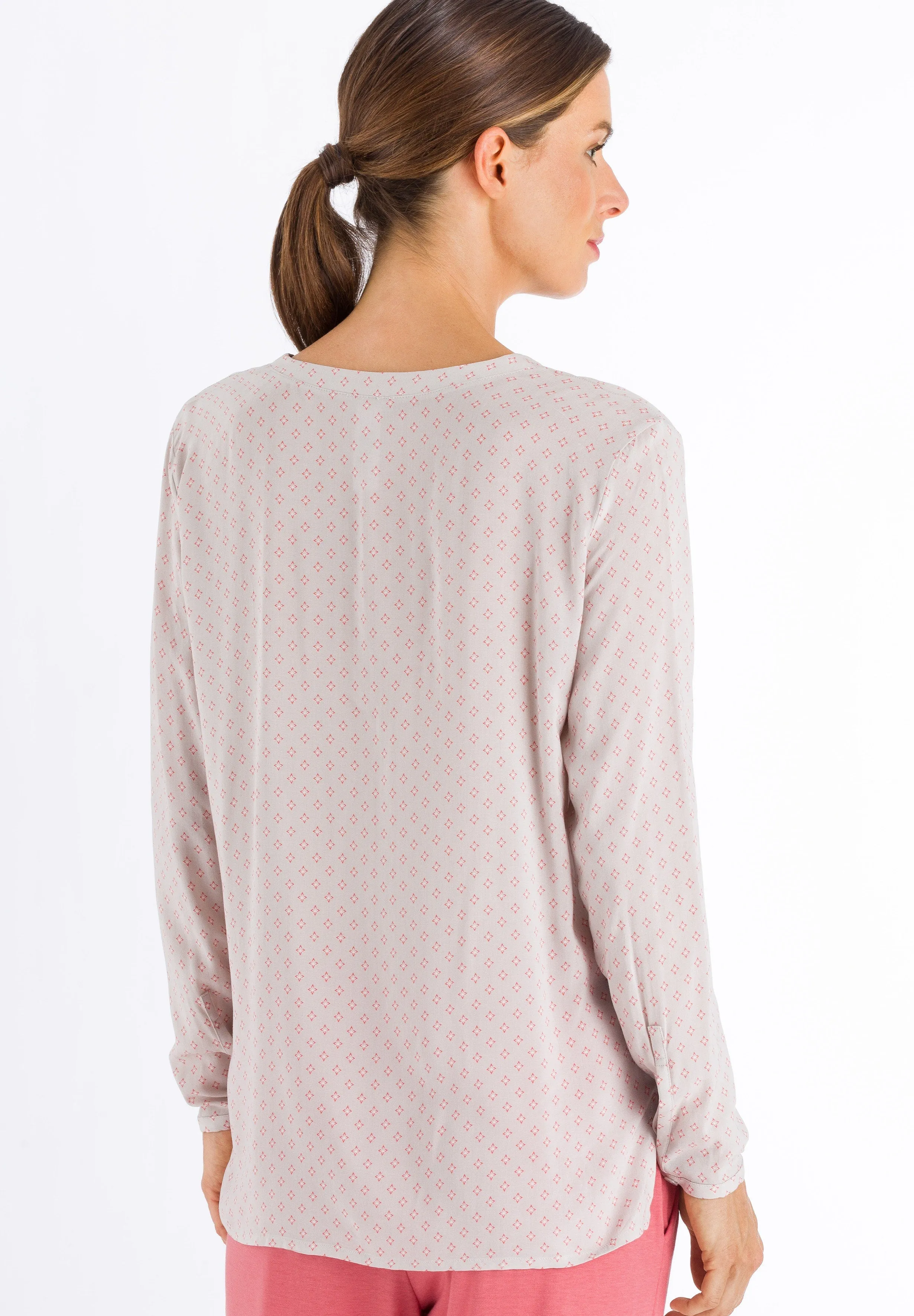 Sleep And Lounge Button Front Shirt | Minimal Blush 77611-1930