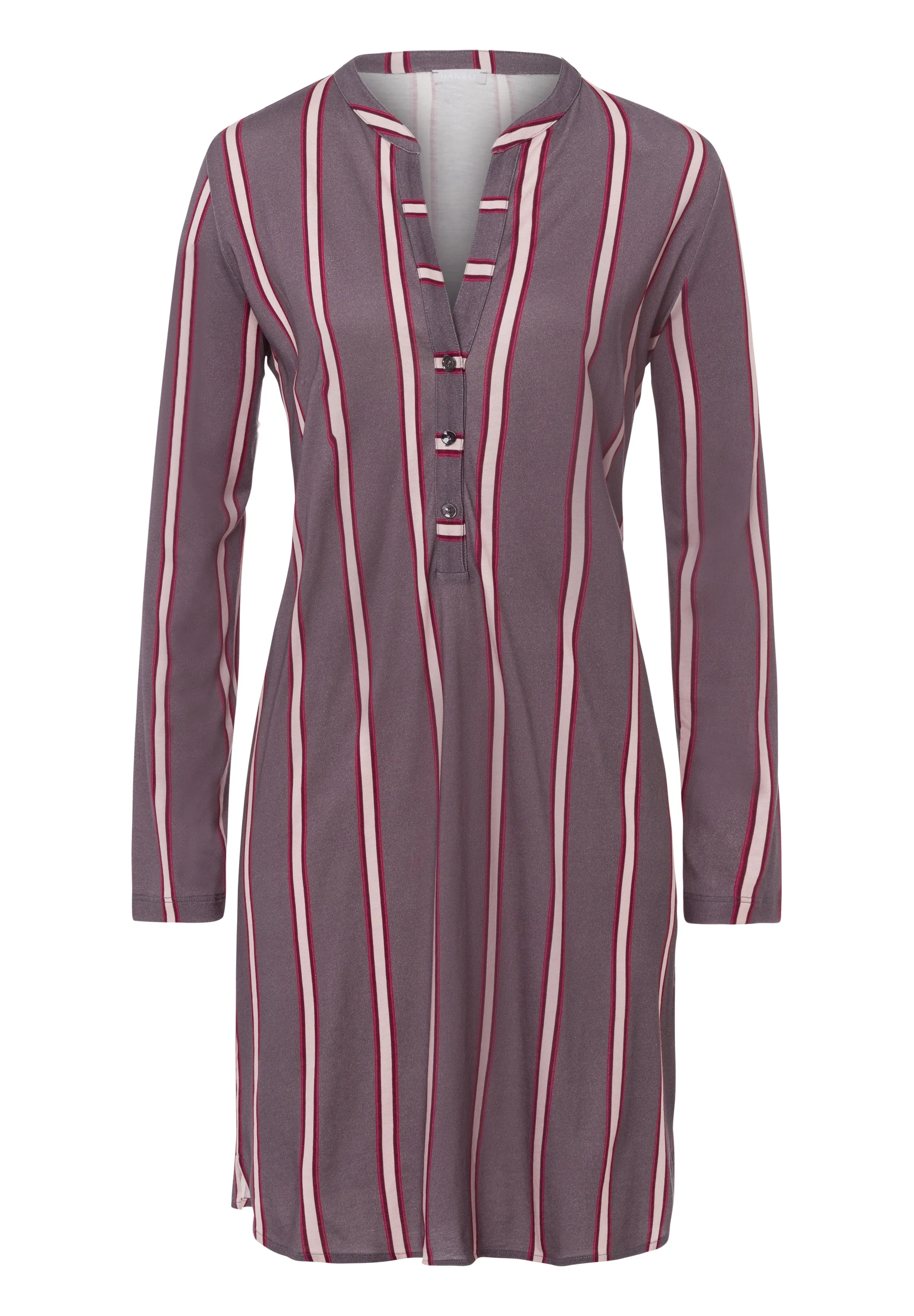 Sleep And Lounge Cotton Blend Nightgown | Sleek Stripe 77618-2934