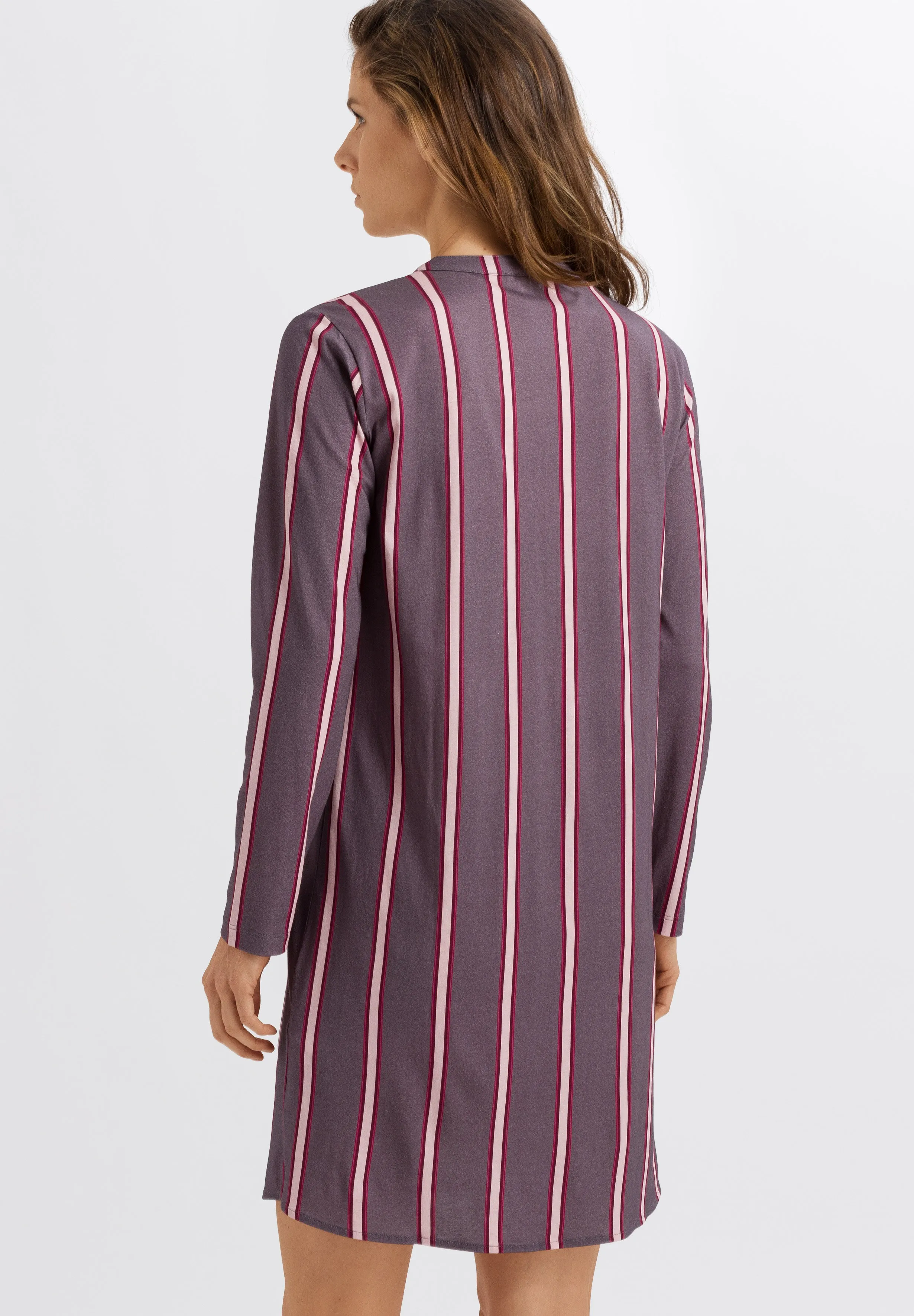 Sleep And Lounge Cotton Blend Nightgown | Sleek Stripe 77618-2934