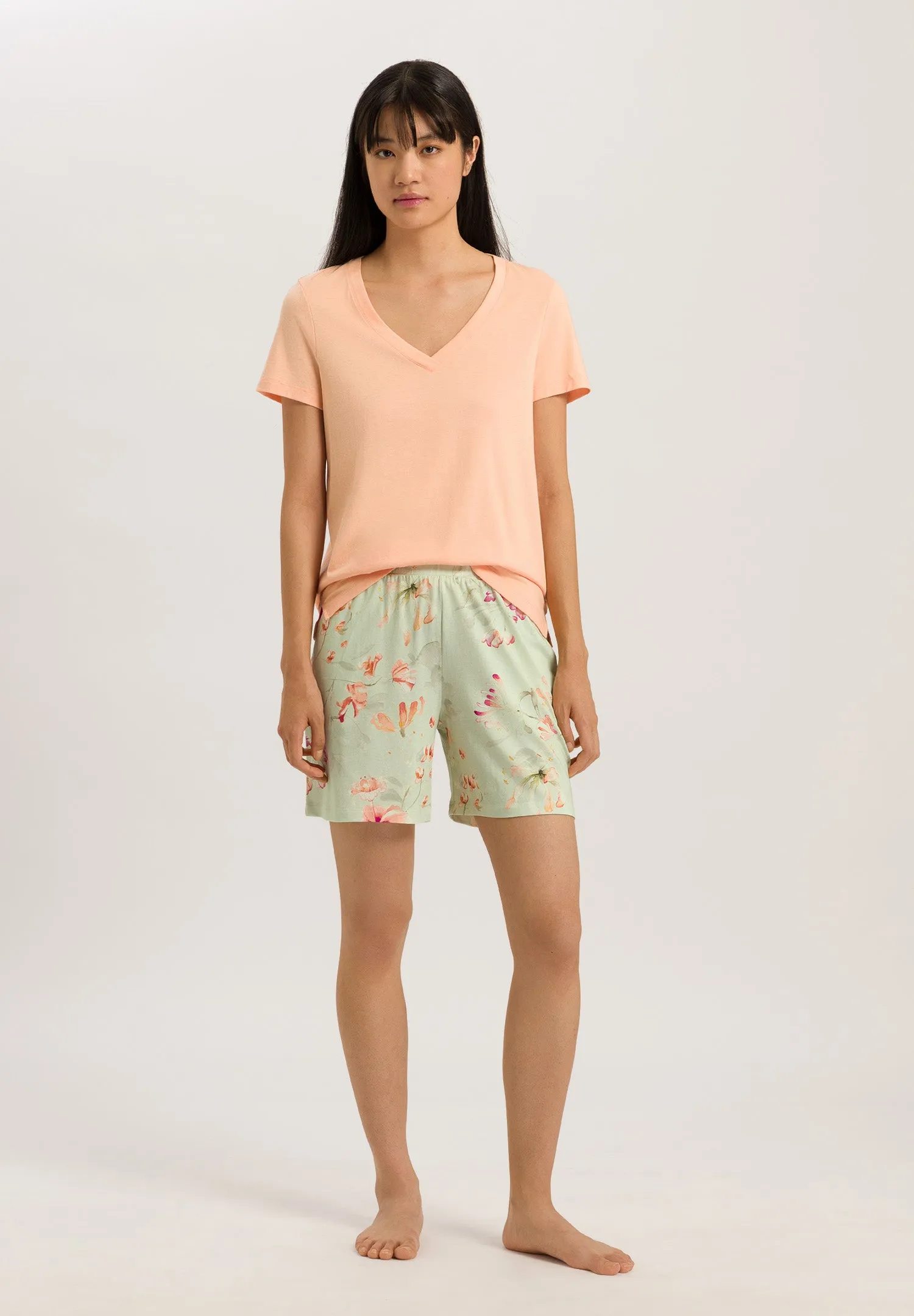 Sleep And Lounge Shorts | Aquarelle Garden 77486-1260