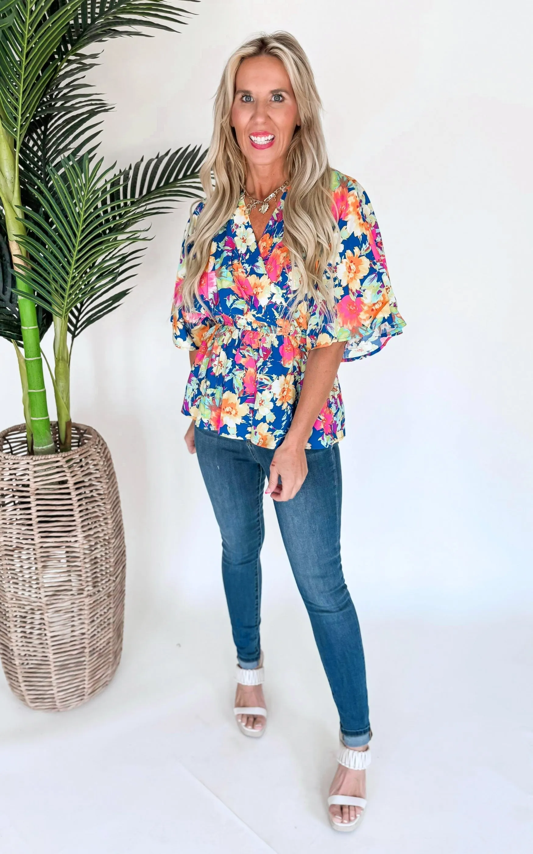 Spring Floral Kimono Top - Final Sale