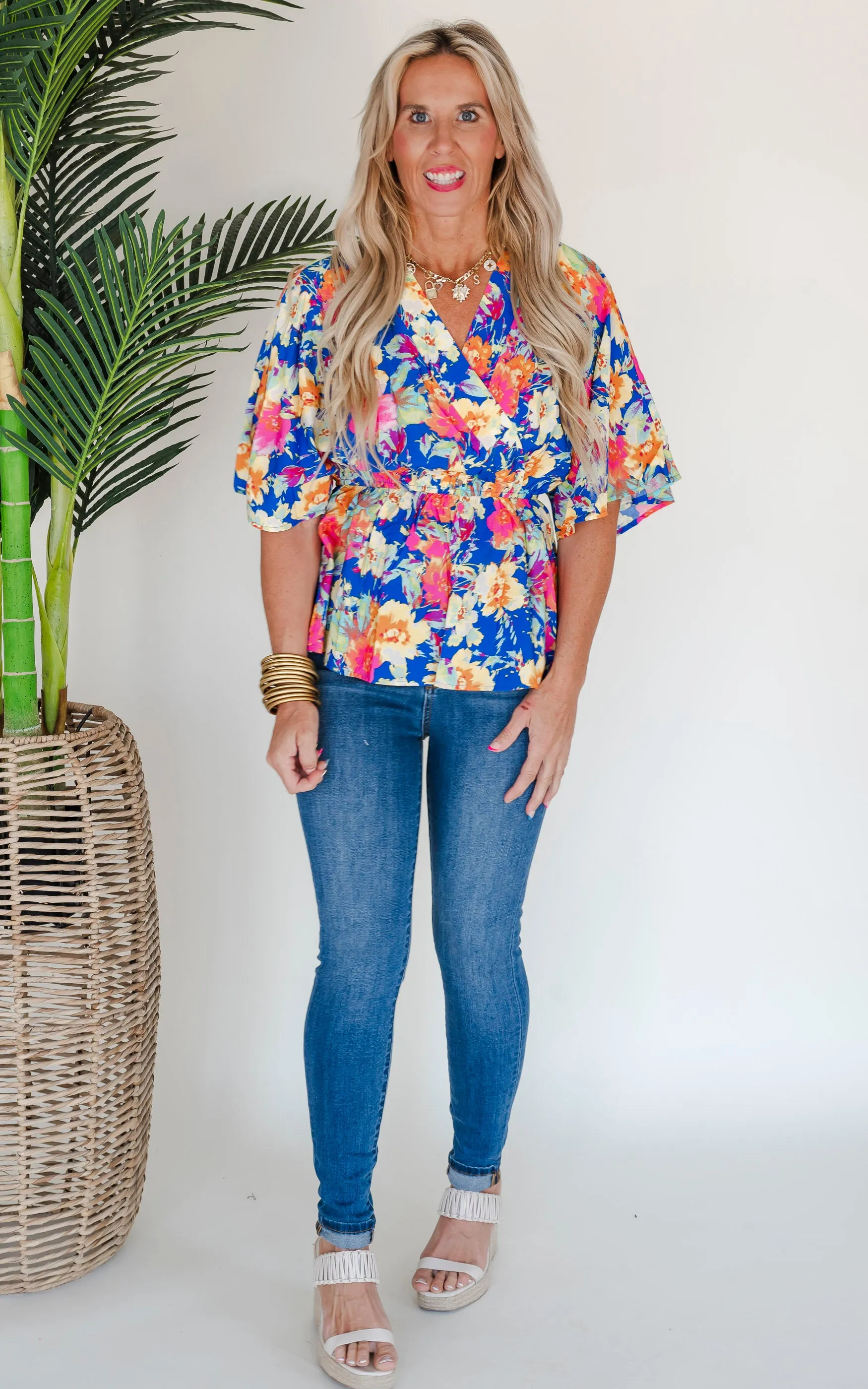 Spring Floral Kimono Top - Final Sale