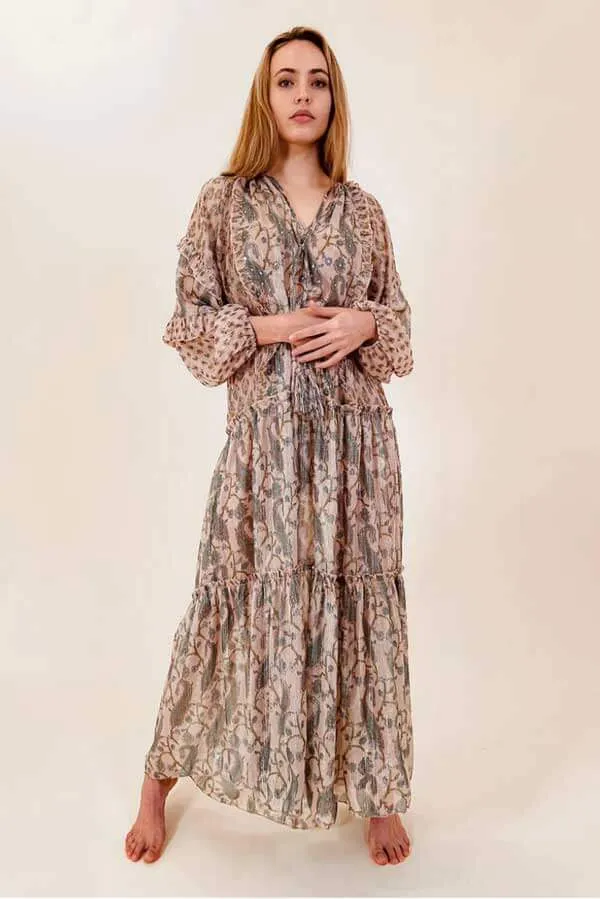 Tiered Boho Maxi Dress