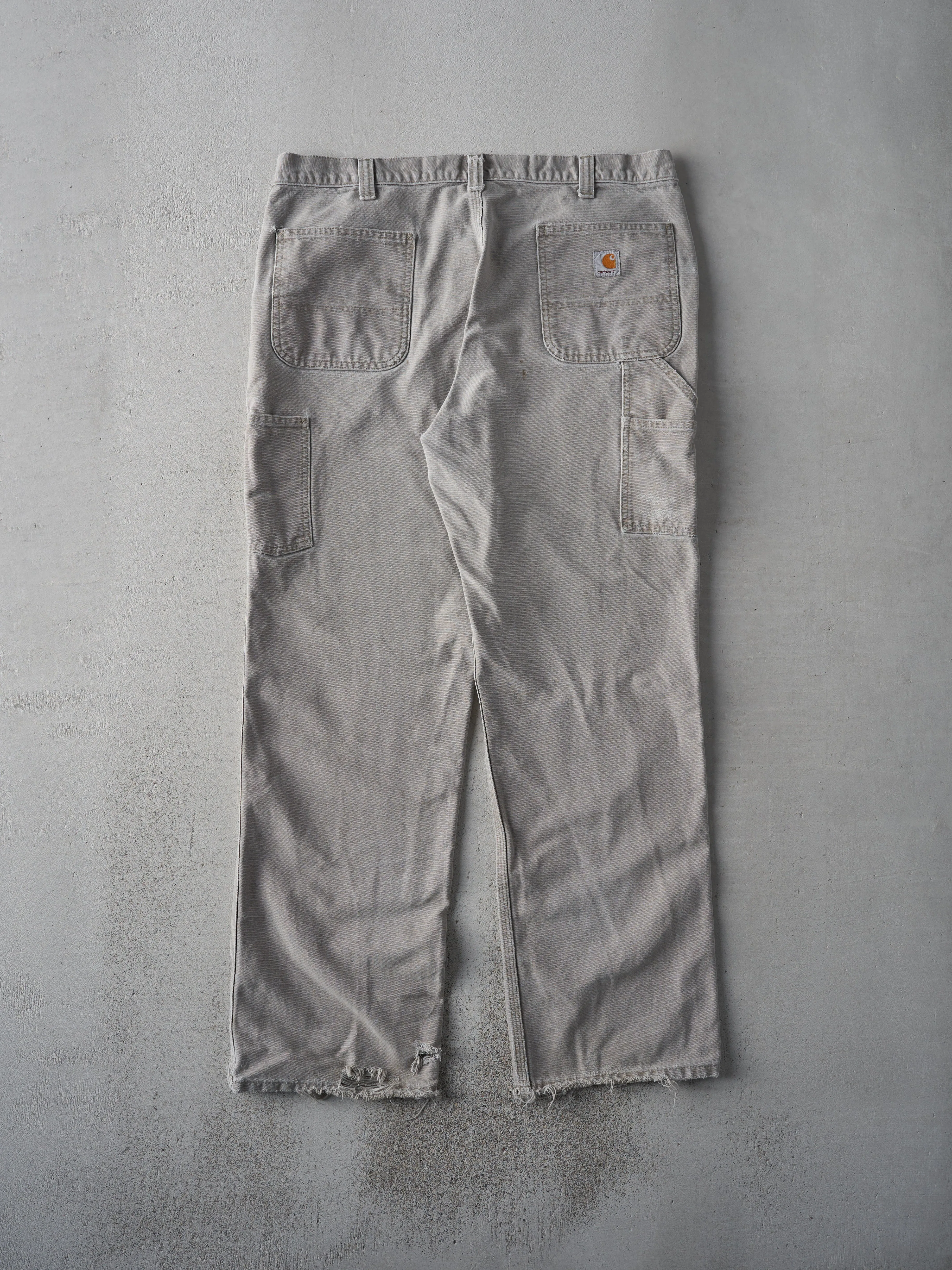 Vintage Y2K Light Beige Relaxed Fit Carhartt Work Pants (38x31)